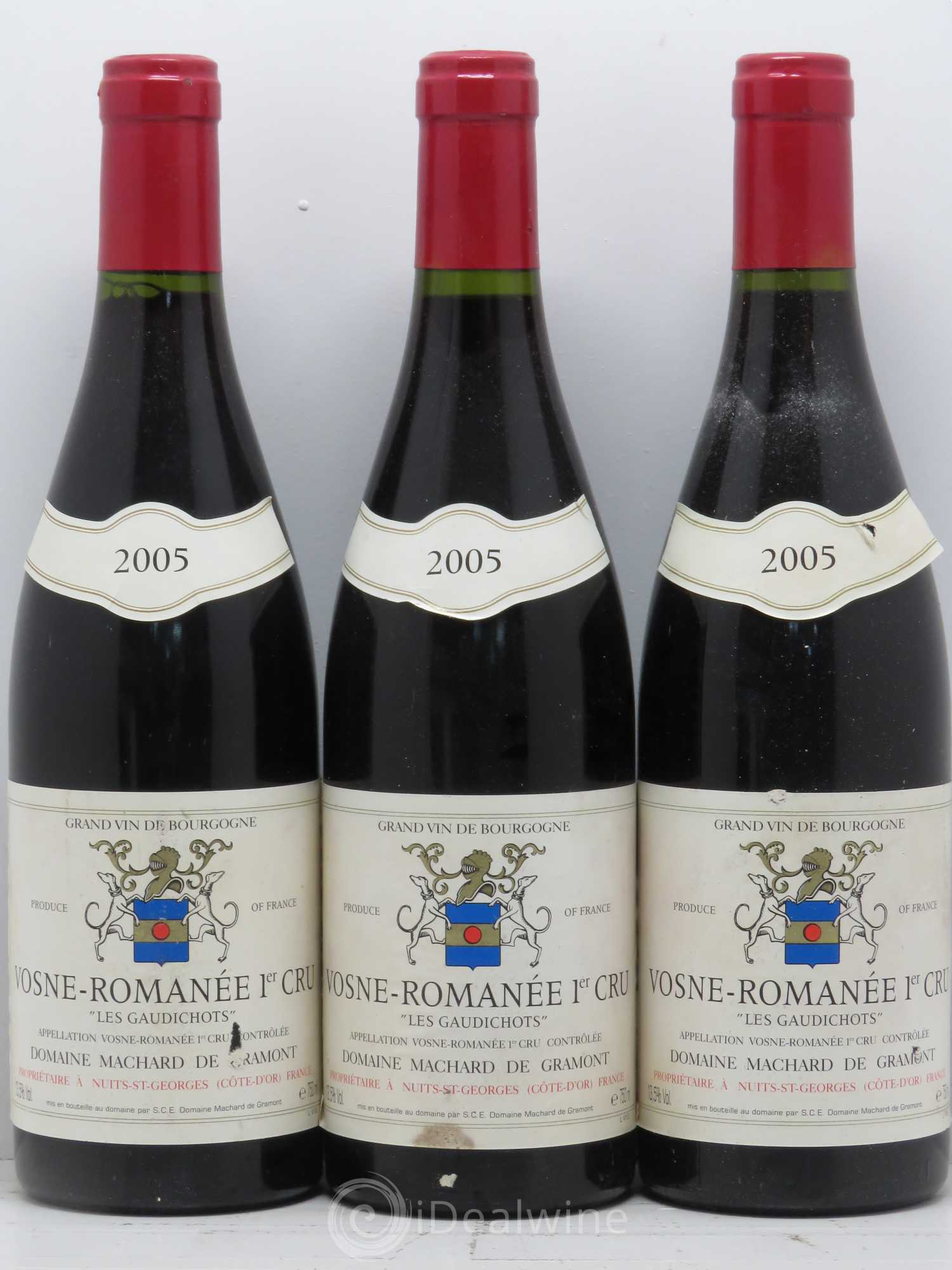 Vosne-Romanée 1er Cru Les Gaudichots Machard De Gramont 2005 - Posten von 3 Flaschen - 0