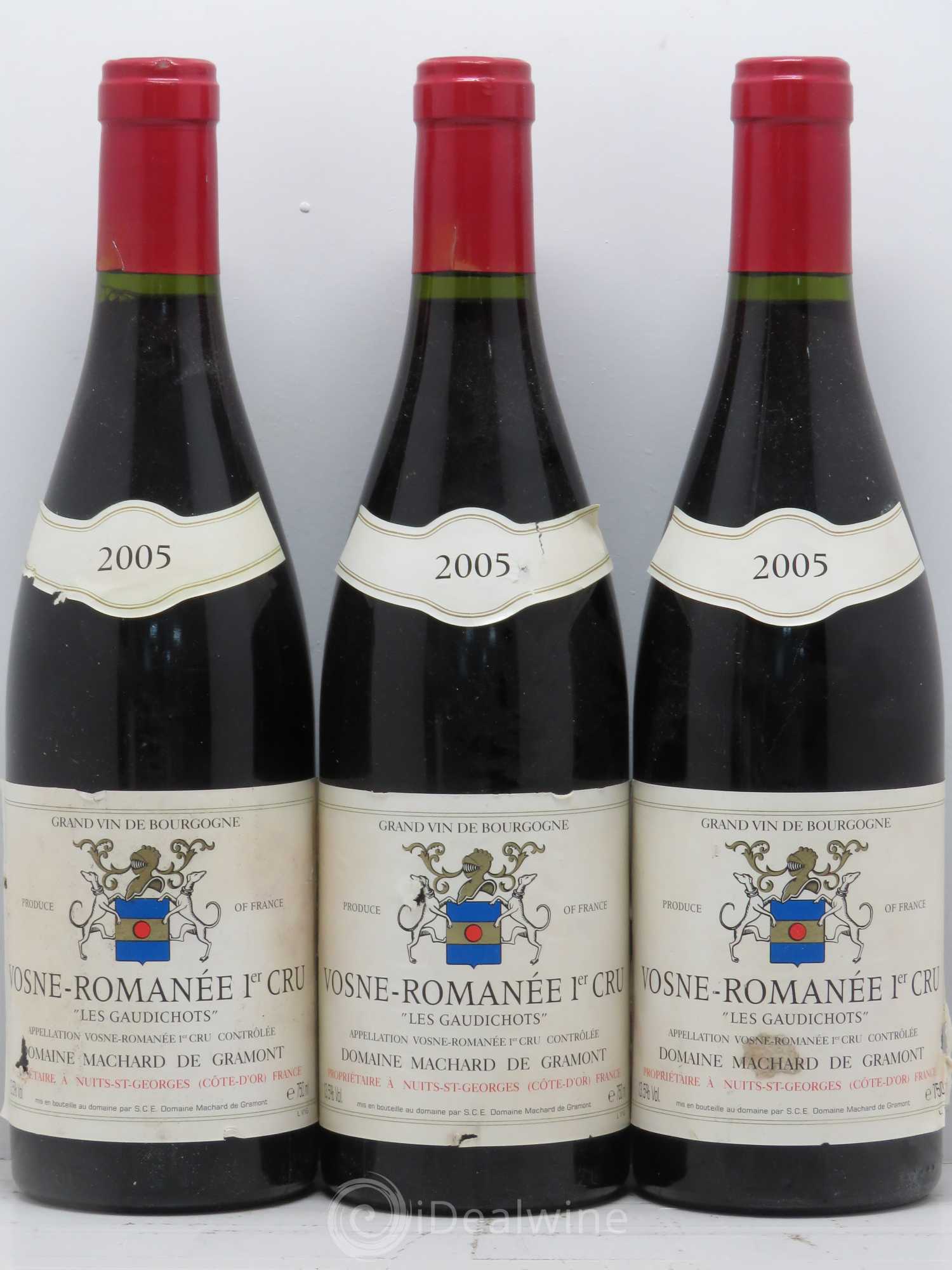 Vosne-Romanée 1er Cru Les Gaudichots Machard De Gramont 2005 - Posten von 3 Flaschen - 0