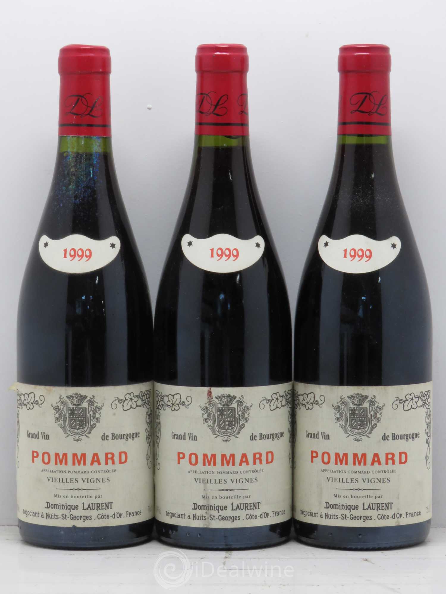 Pommard Vieilles Vignes Dominique Laurent 1999 - Lot de 3 bouteilles - 0