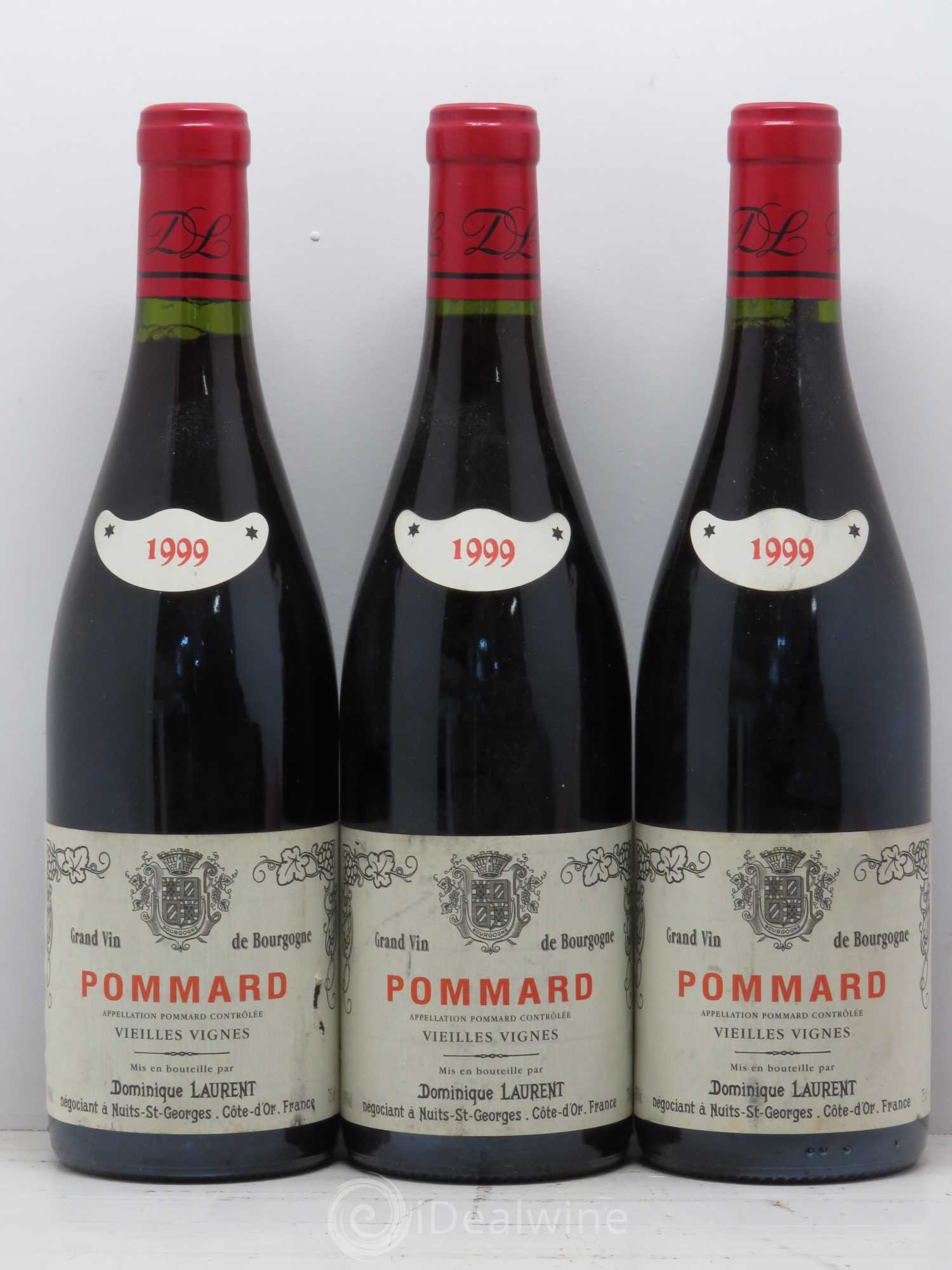 Pommard Vieilles Vignes Dominique Laurent 1999 - Lot de 3 bouteilles - 0
