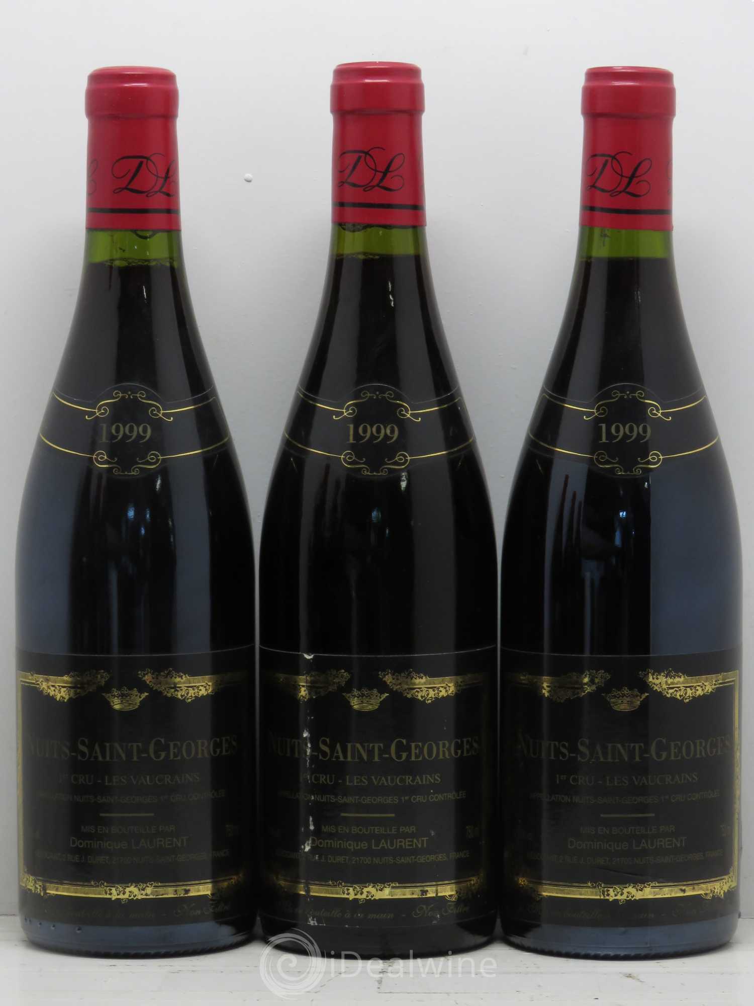 Nuits-Saint-Georges 1er Cru Les Vaucrains Dominique Laurent 1999 - Lot de 6 bouteilles - 1