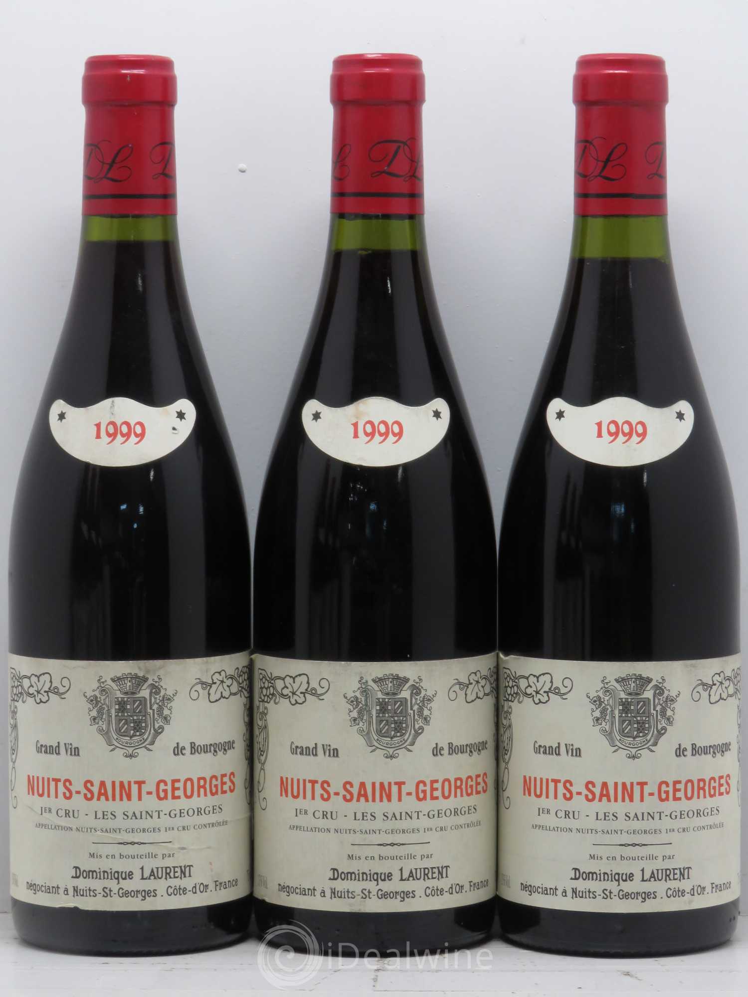 Nuits-Saint-Georges 1er Cru Les Saints Georges Vieilles Vignes Dominique Laurent 1999 - Lot de 6 bouteilles - 1