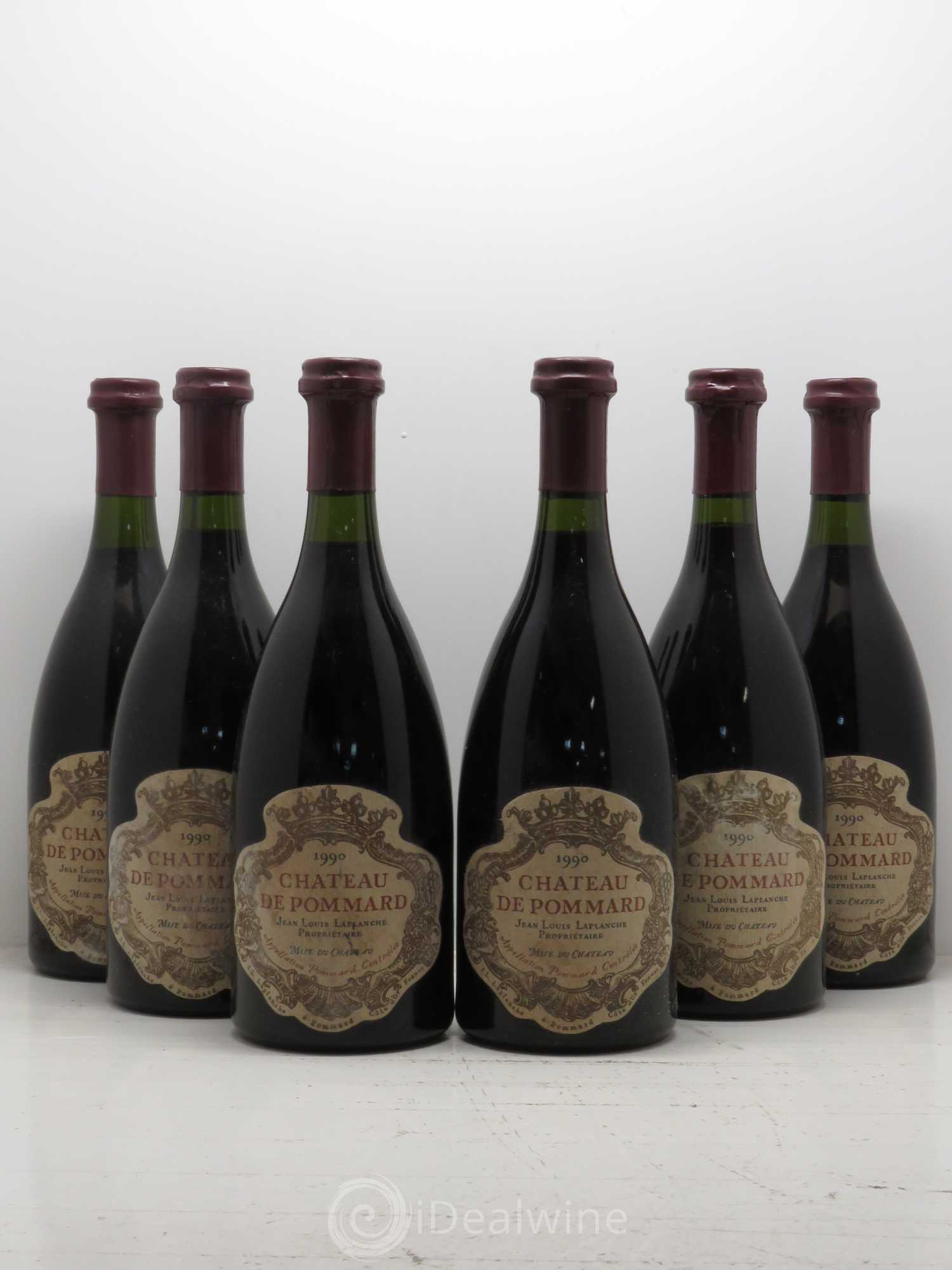 Pommard Château de Pommard 1990 - Lot de 6 bouteilles - 0