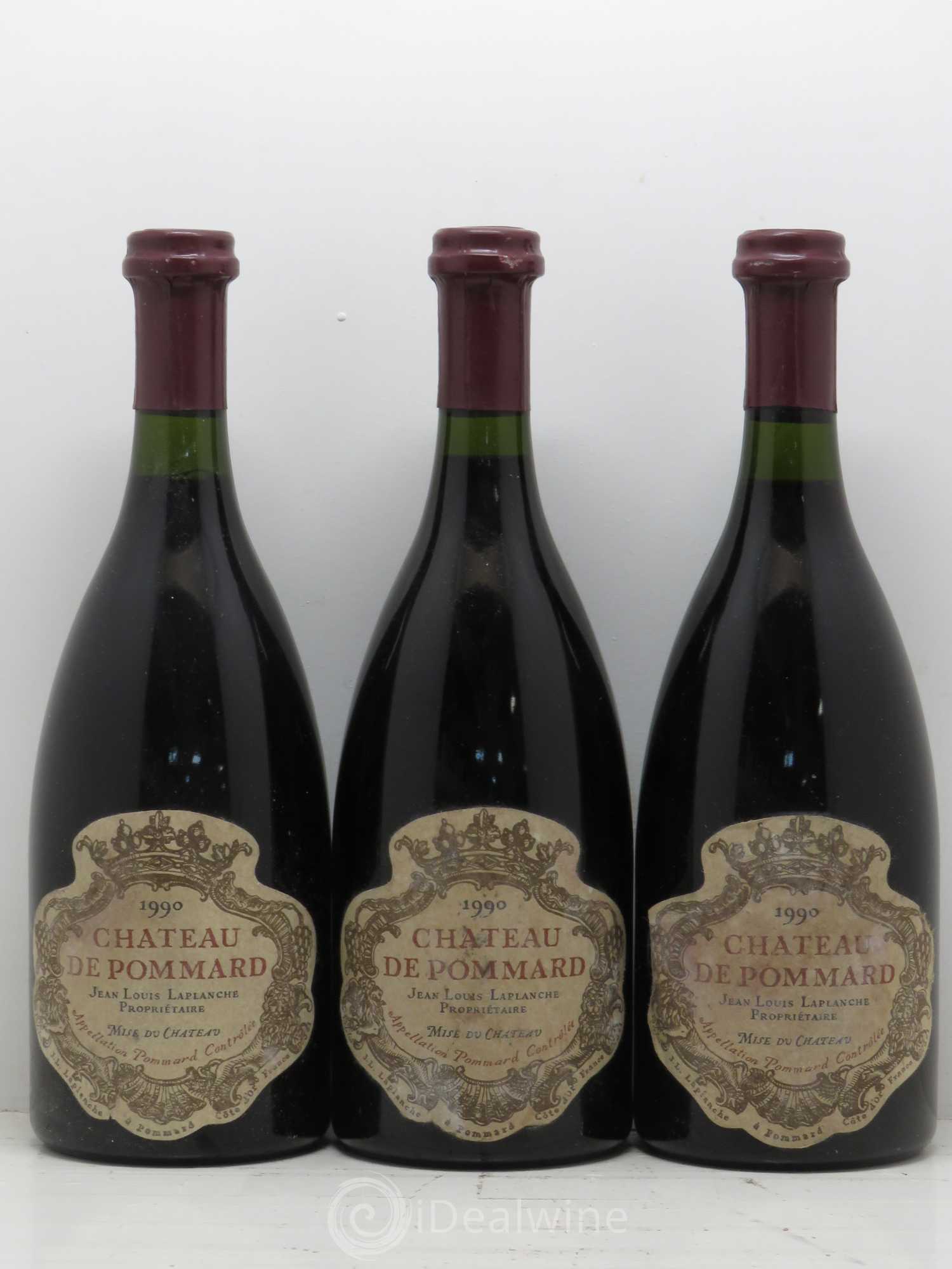 Pommard Château de Pommard 1990 - Lot de 3 bouteilles - 0