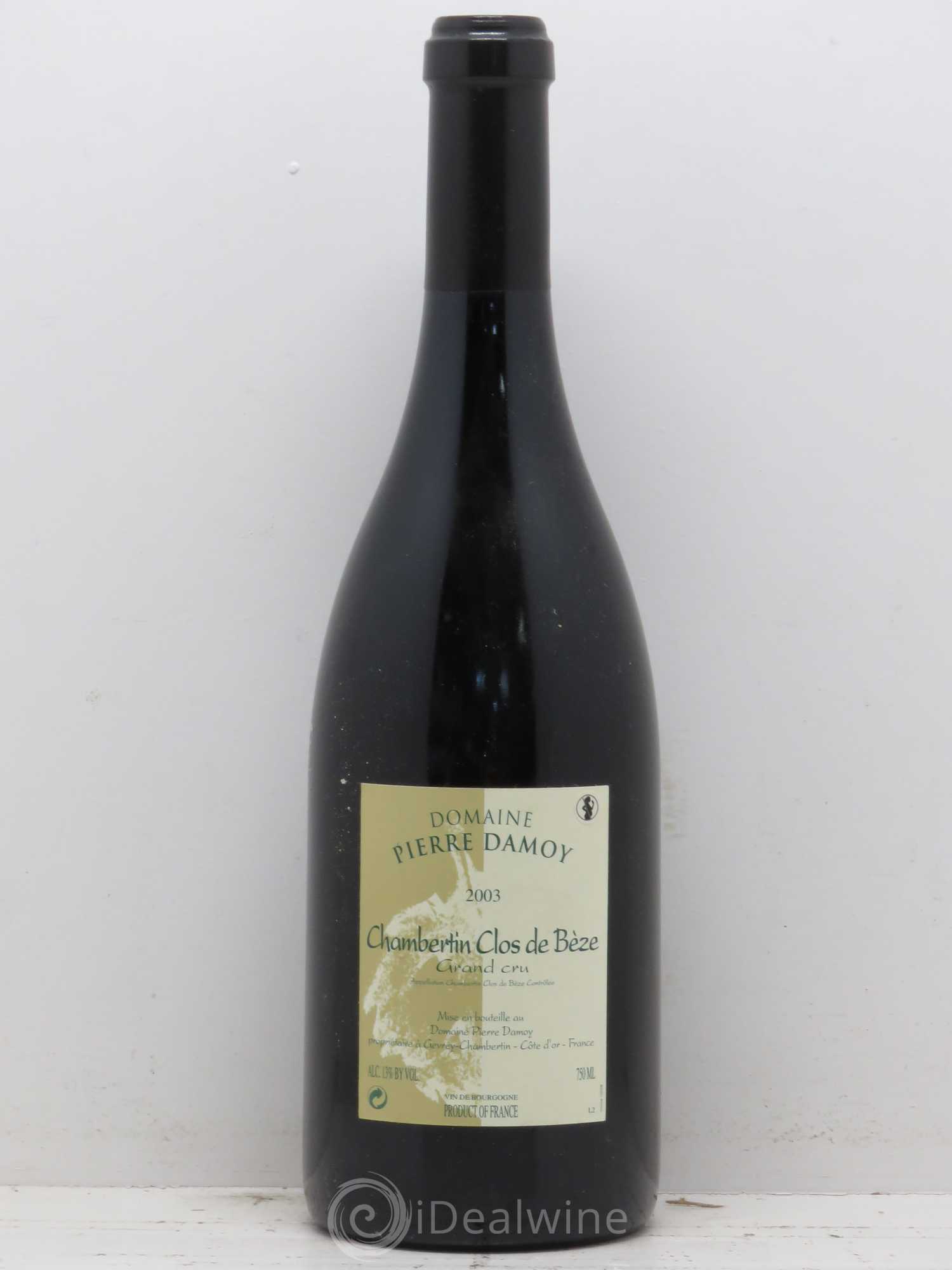Chambertin Clos de Bèze Grand Cru Pierre Damoy 2003 - Lot de 1 bouteille - 0