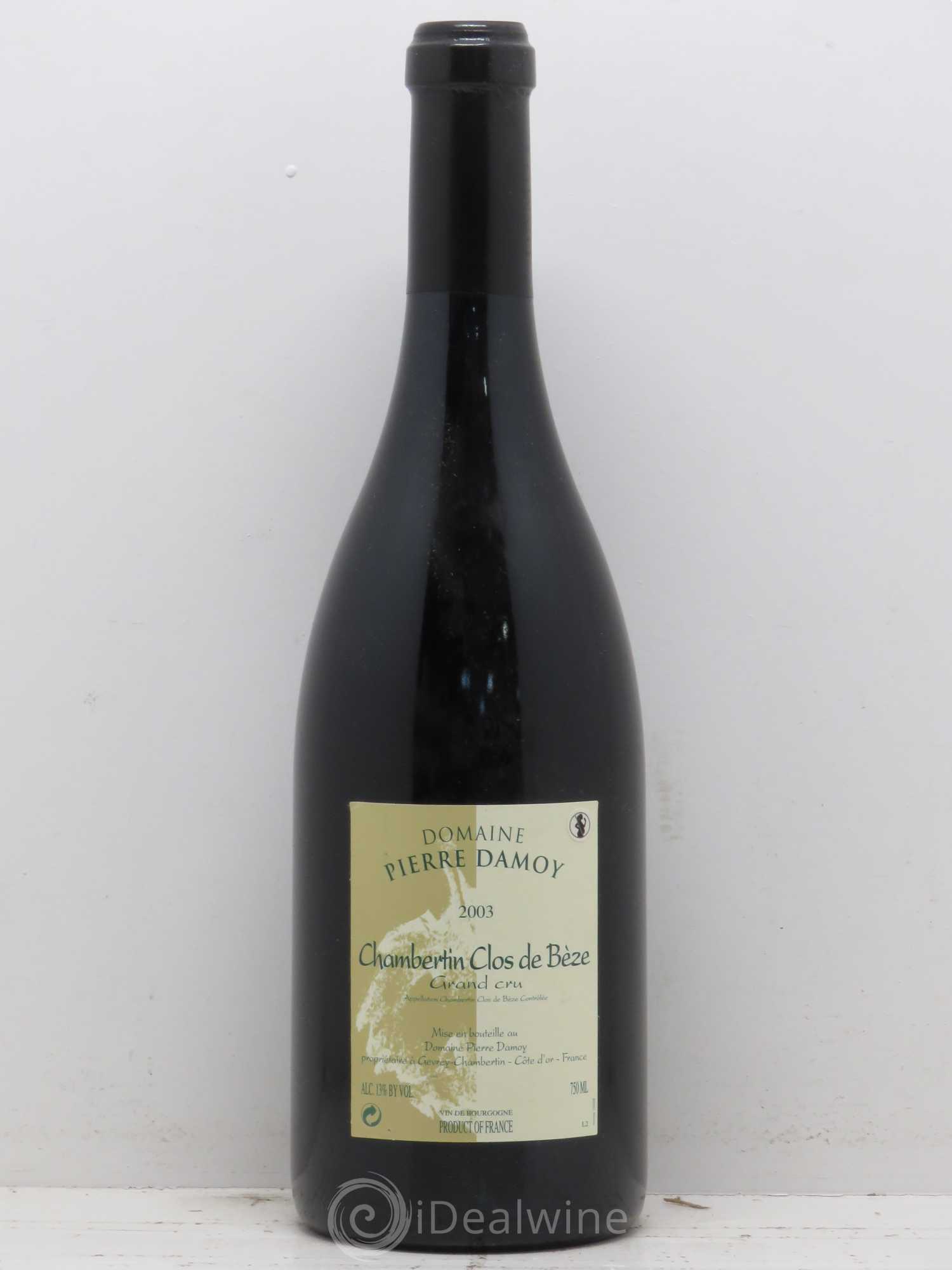 Chambertin Clos de Bèze Grand Cru Pierre Damoy 2003 - Lot de 1 bouteille - 0