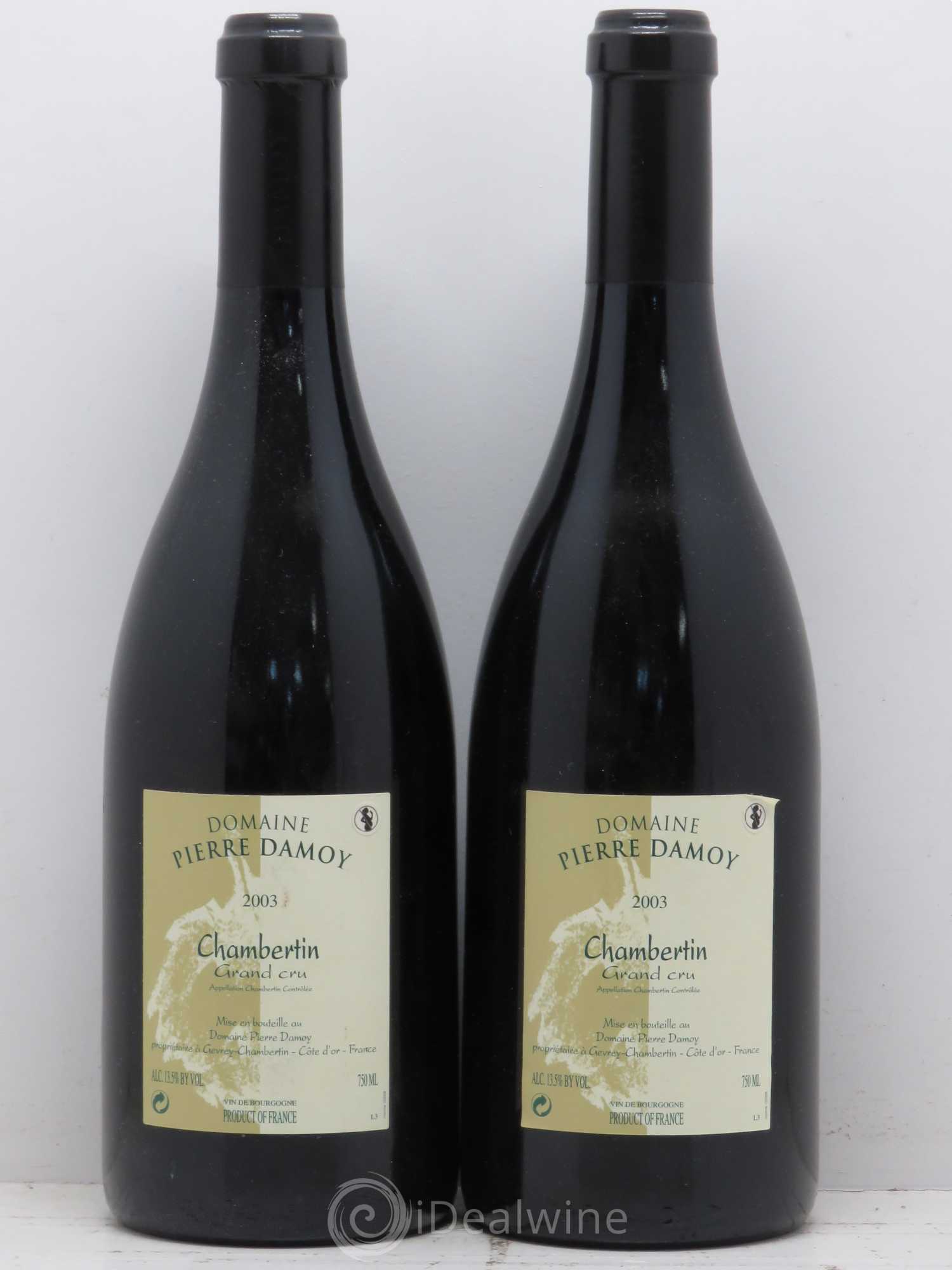 Chambertin Grand Cru Pierre Damoy 2003 - Lot de 2 bouteilles - 0