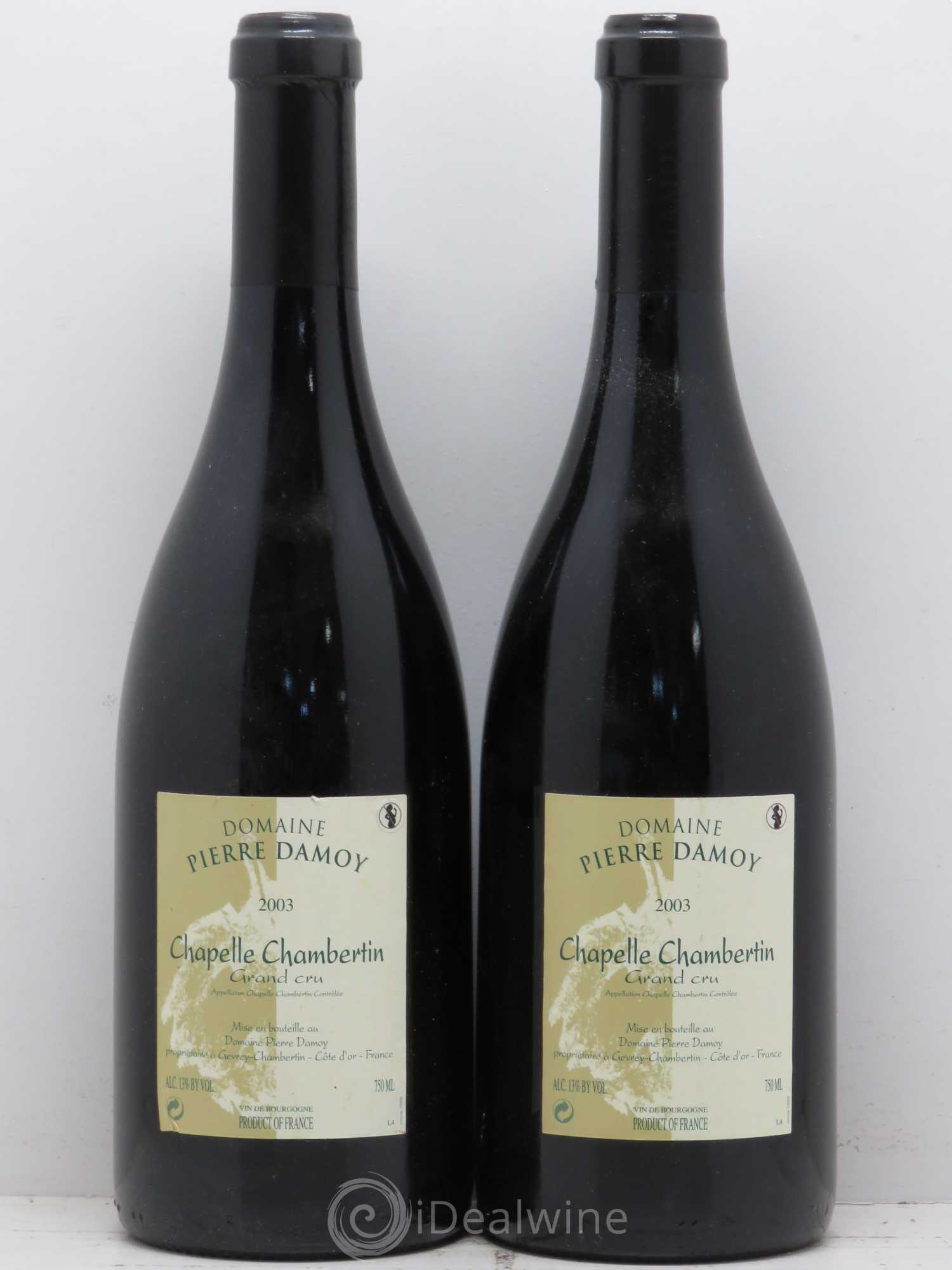 Chapelle-Chambertin Grand Cru Pierre Damoy 2003 - Lot de 2 bouteilles - 0
