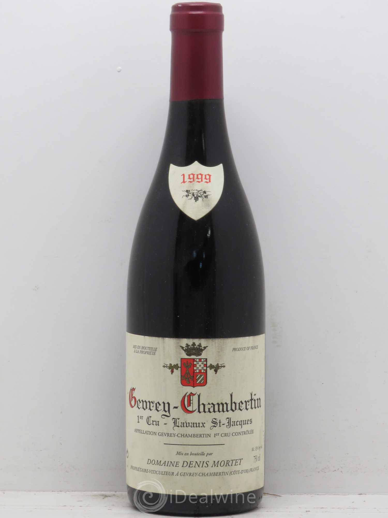 Gevrey-Chambertin 1er Cru Lavaux Saint Jacques Denis Mortet (Domaine) 1999 - Lot de 1 bouteille - 0