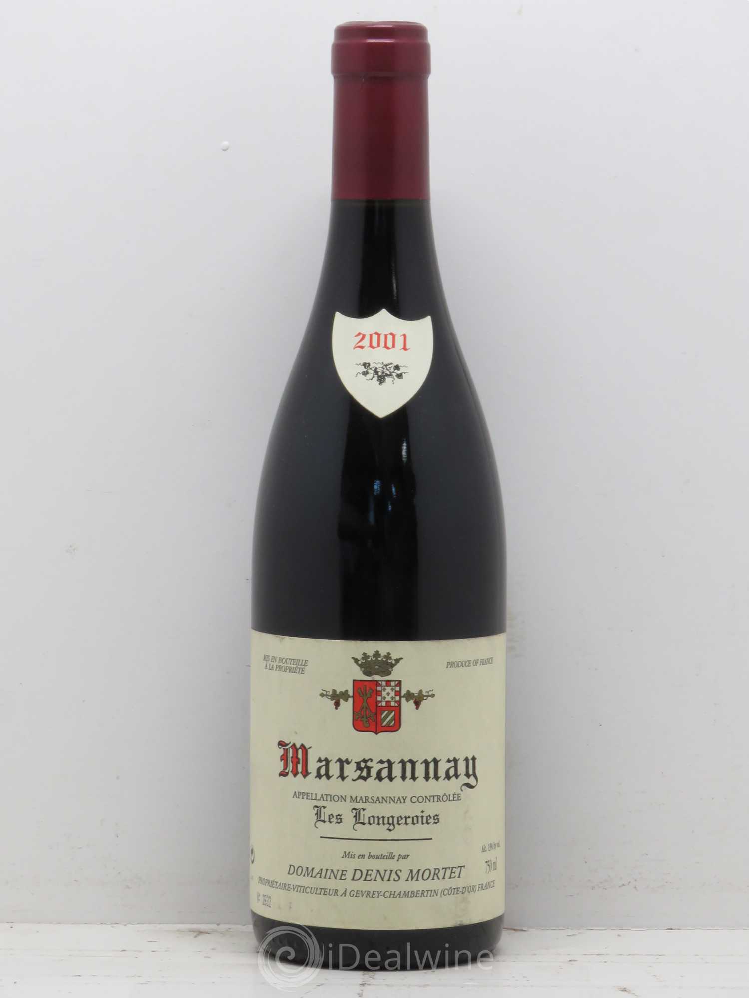 Marsannay Les Longeroies Denis Mortet (Domaine) 2001 - Lot de 1 bouteille - 0