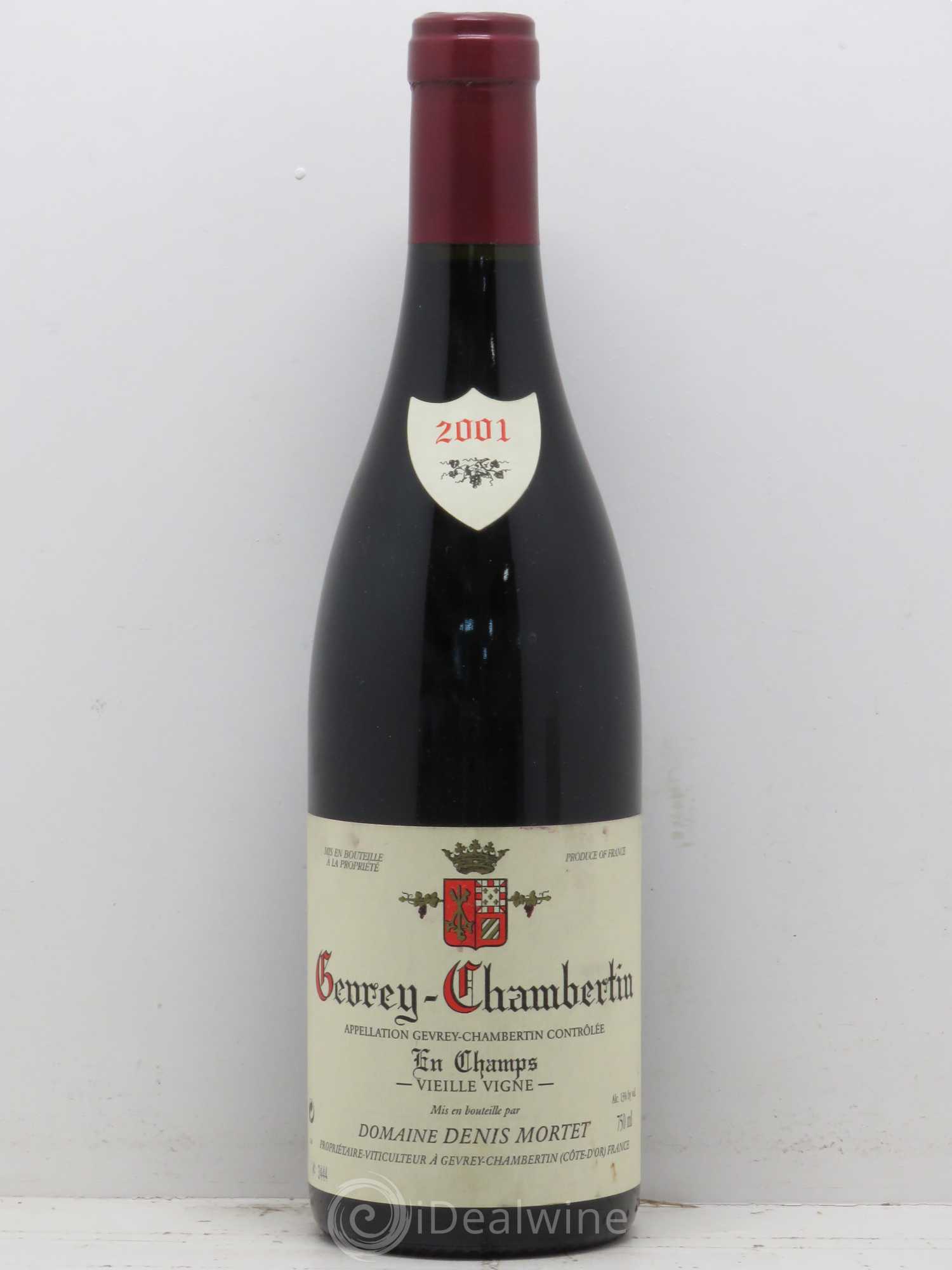 Gevrey-Chambertin En Champs Vieille Vigne Denis Mortet (Domaine) Vieilles Vignes 2001 - Lot de 1 bouteille - 0