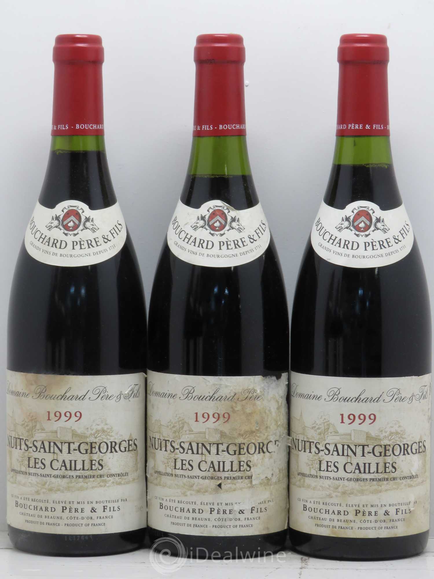 Nuits-Saint-Georges 1er Cru Les Cailles Bouchard Père & Fils 1999 - Lot de 6 bouteilles - 1