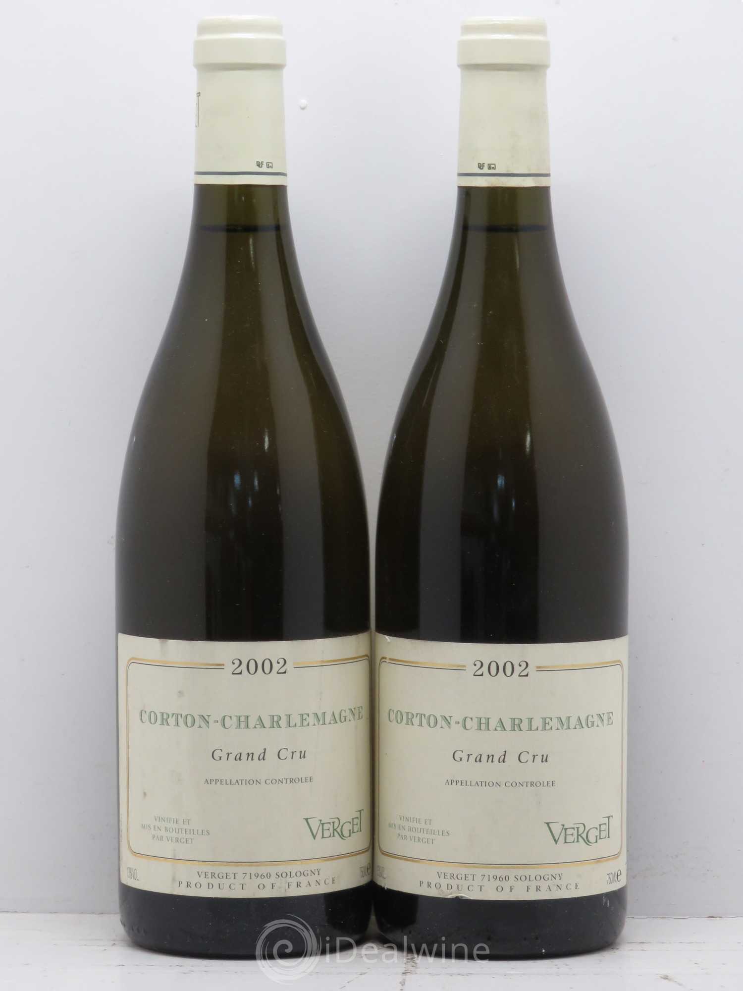 Corton-Charlemagne Grand Cru Verget 2002 - Lot de 2 bouteilles - 0
