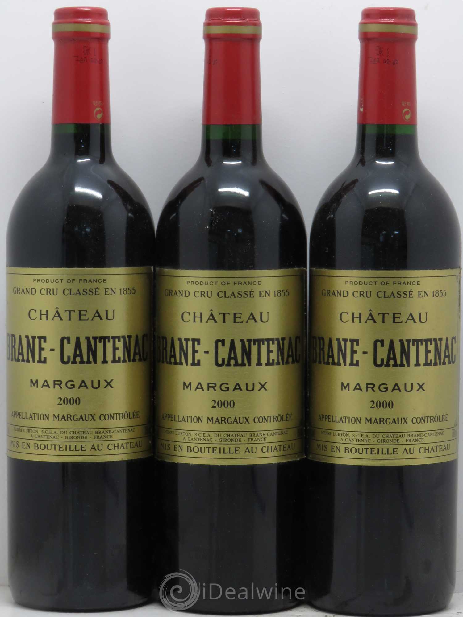Château Brane Cantenac 2ème Grand Cru Classé 2000 - Lot de 12 bouteilles - 1