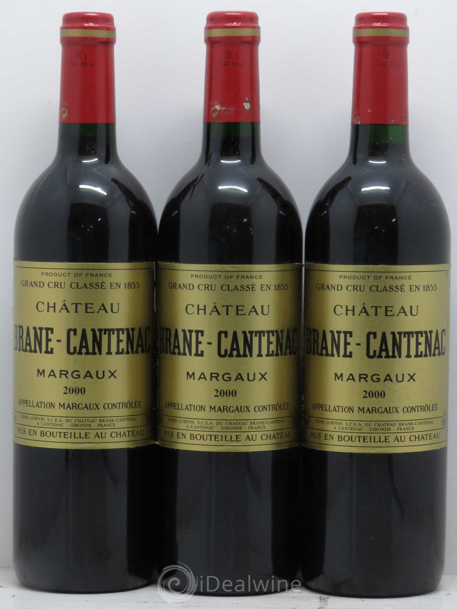 Château Brane Cantenac 2ème Grand Cru Classé 2000 - Lot de 12 bouteilles - 4