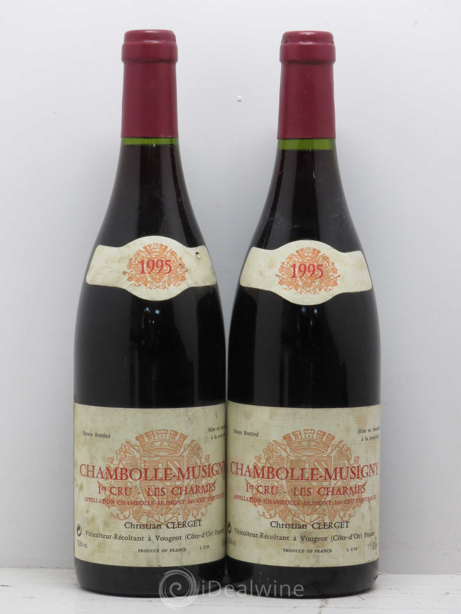 Chambolle-Musigny 1er Cru Les Charmes Christian Clerget 1995 - Lot de 5 bouteilles - 2