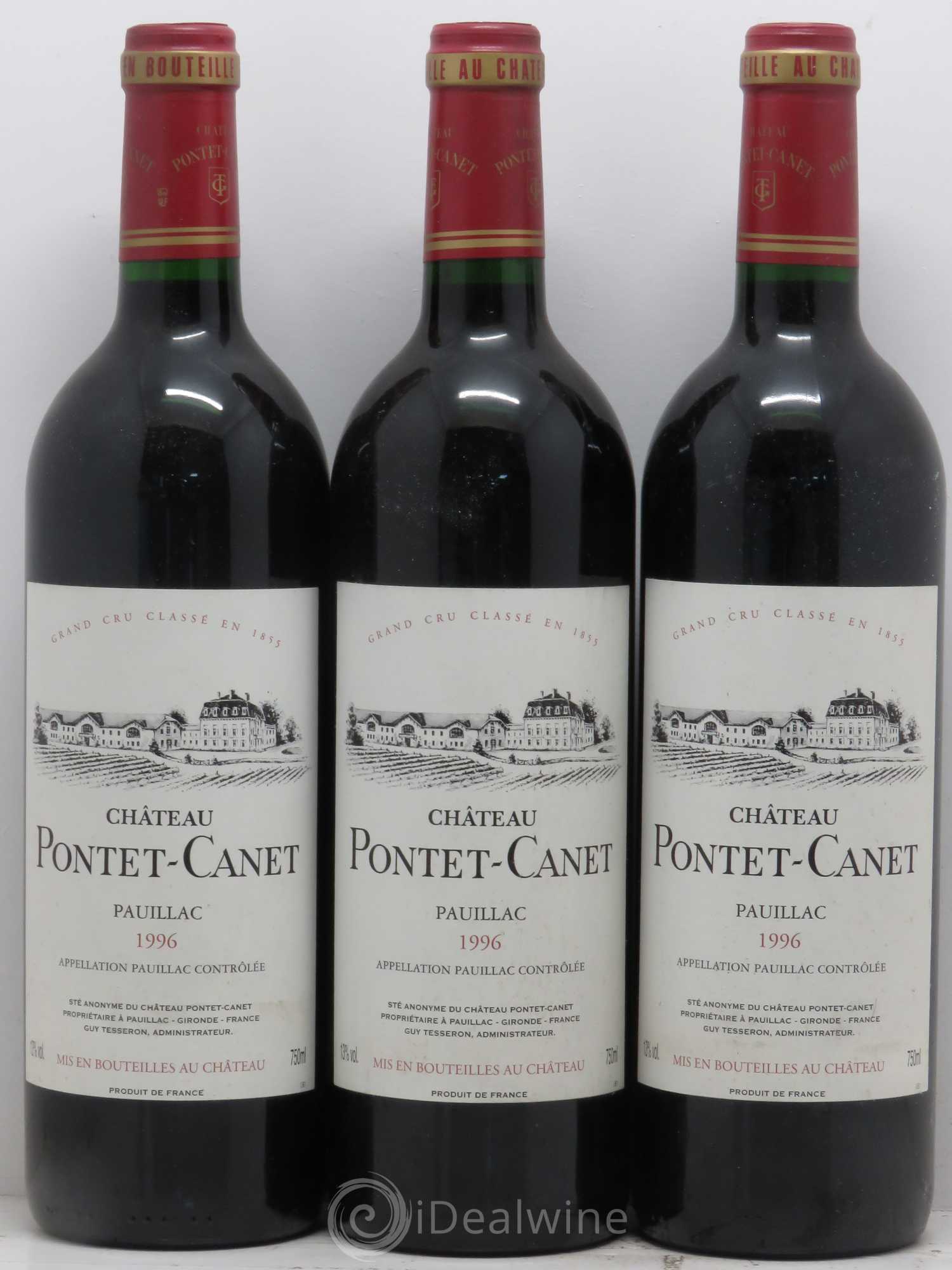 Château Pontet Canet 5ème Grand Cru Classé 1996 - Lot de 6 bouteilles - 2