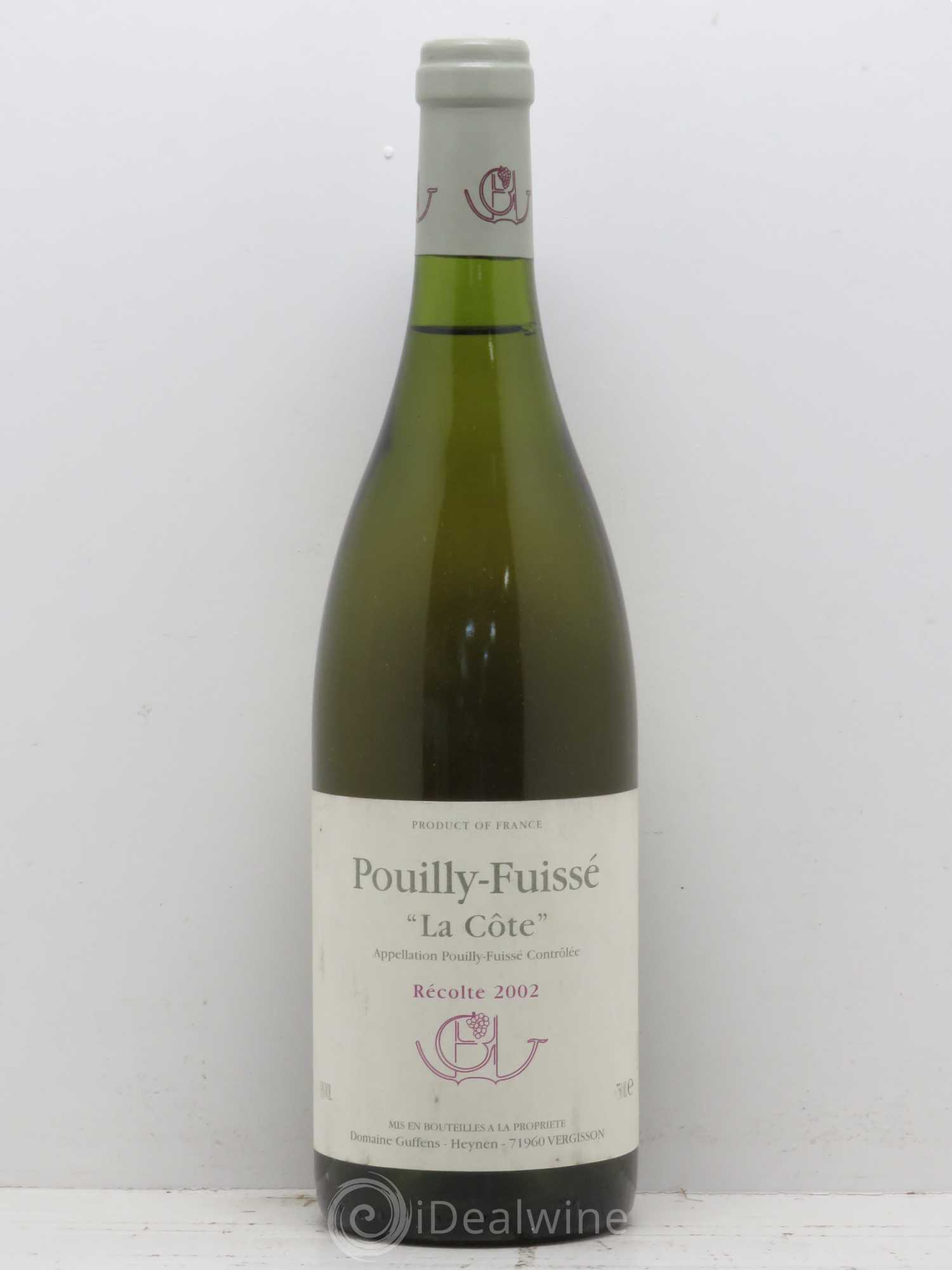 Pouilly-Fuissé La Côte Guffens Heynen 2002 - Posten von 1 Flasche - 0