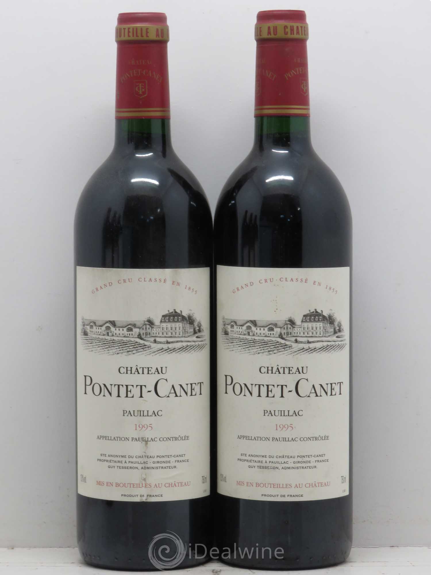 Château Pontet Canet 5ème Grand Cru Classé 1995 - Lot de 5 bouteilles - 2