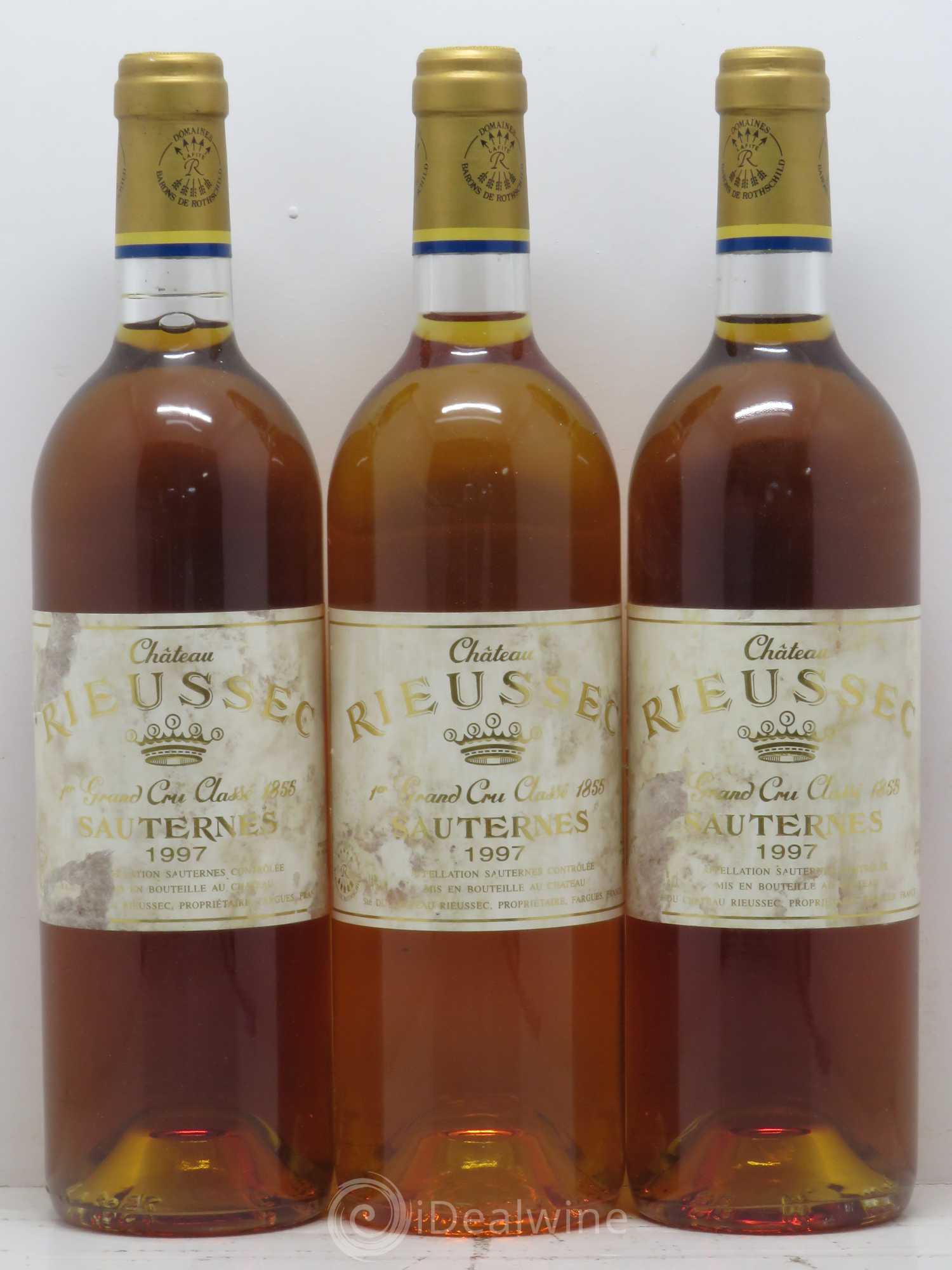 Château Rieussec 1er Grand Cru Classé 1997 - Lotto di 3 bottiglie - 0