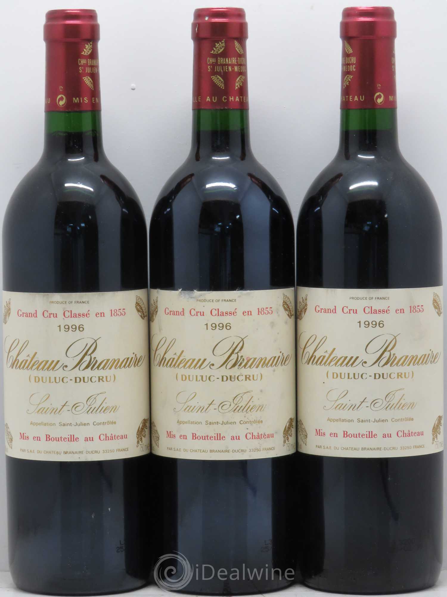 Château Branaire Ducru 4ème Grand Cru Classé 1996 - Lot de 12 bouteilles - 2