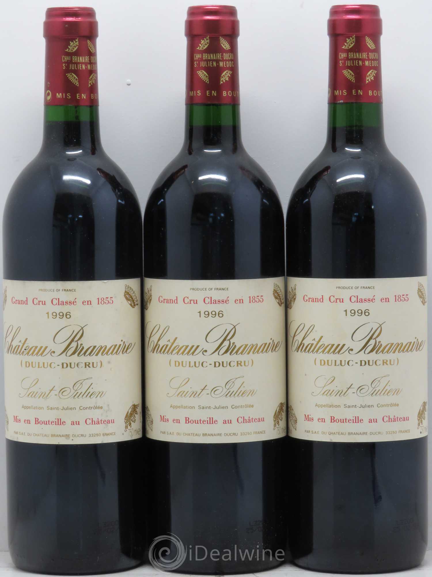 Château Branaire Ducru 4ème Grand Cru Classé 1996 - Lot de 12 bouteilles - 4