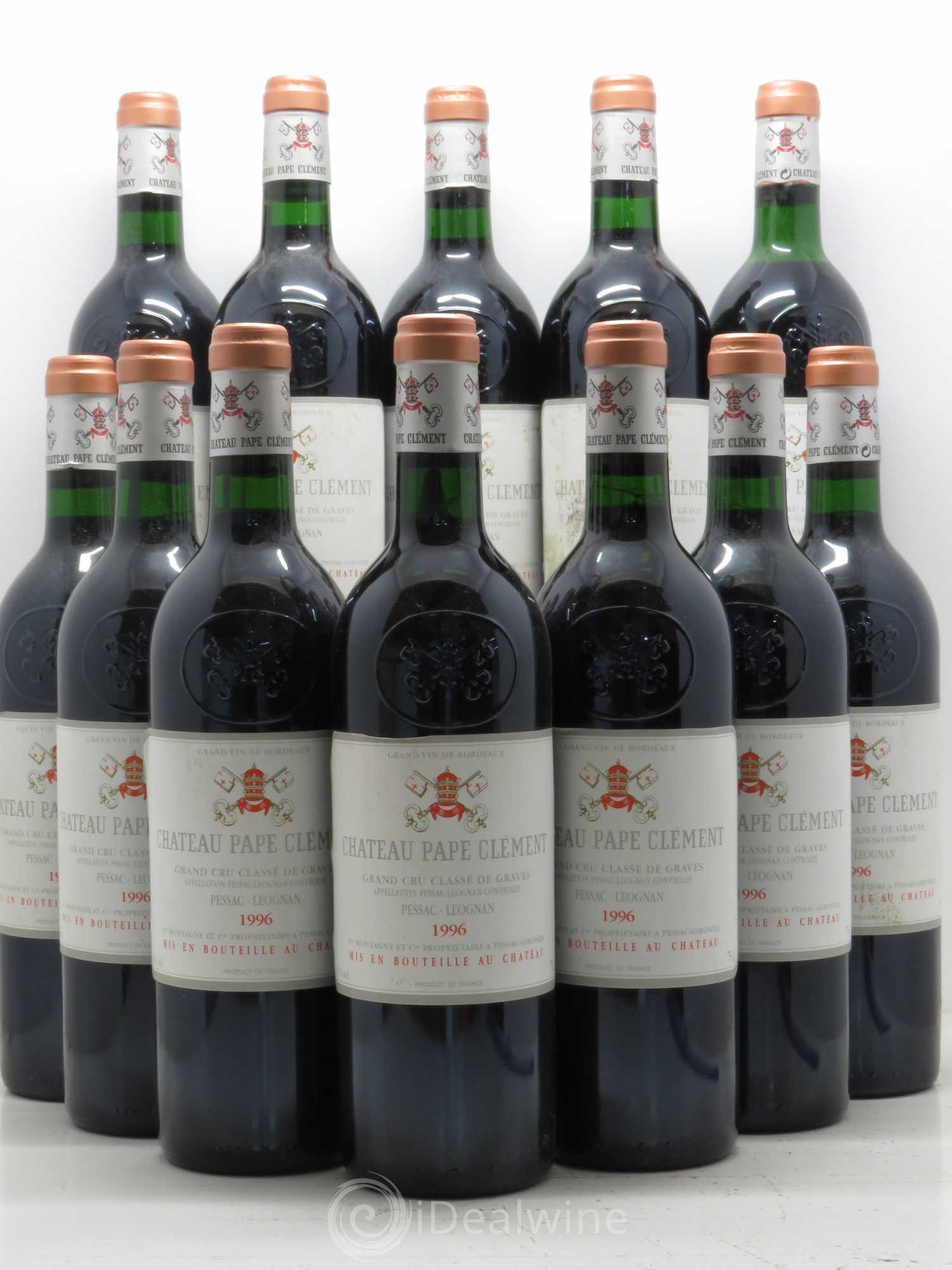 Château Pape Clément Cru Classé de Graves 1996 - Lot de 12 bouteilles - 0