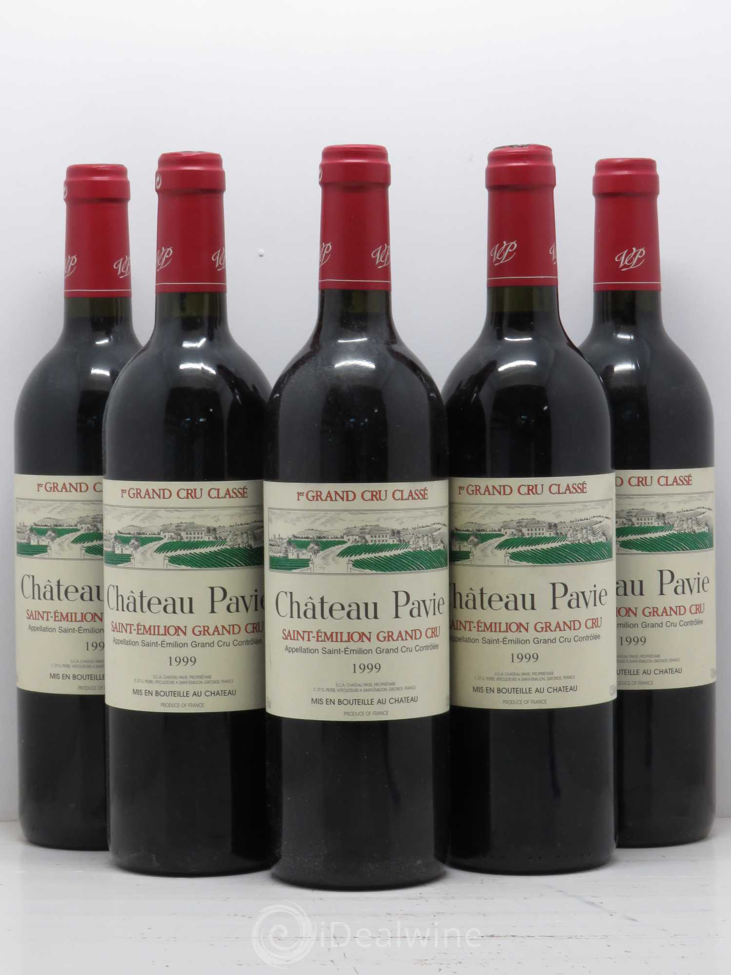 Château Pavie 1er Grand Cru Classé A 1999 - Lot de 5 bouteilles - 0