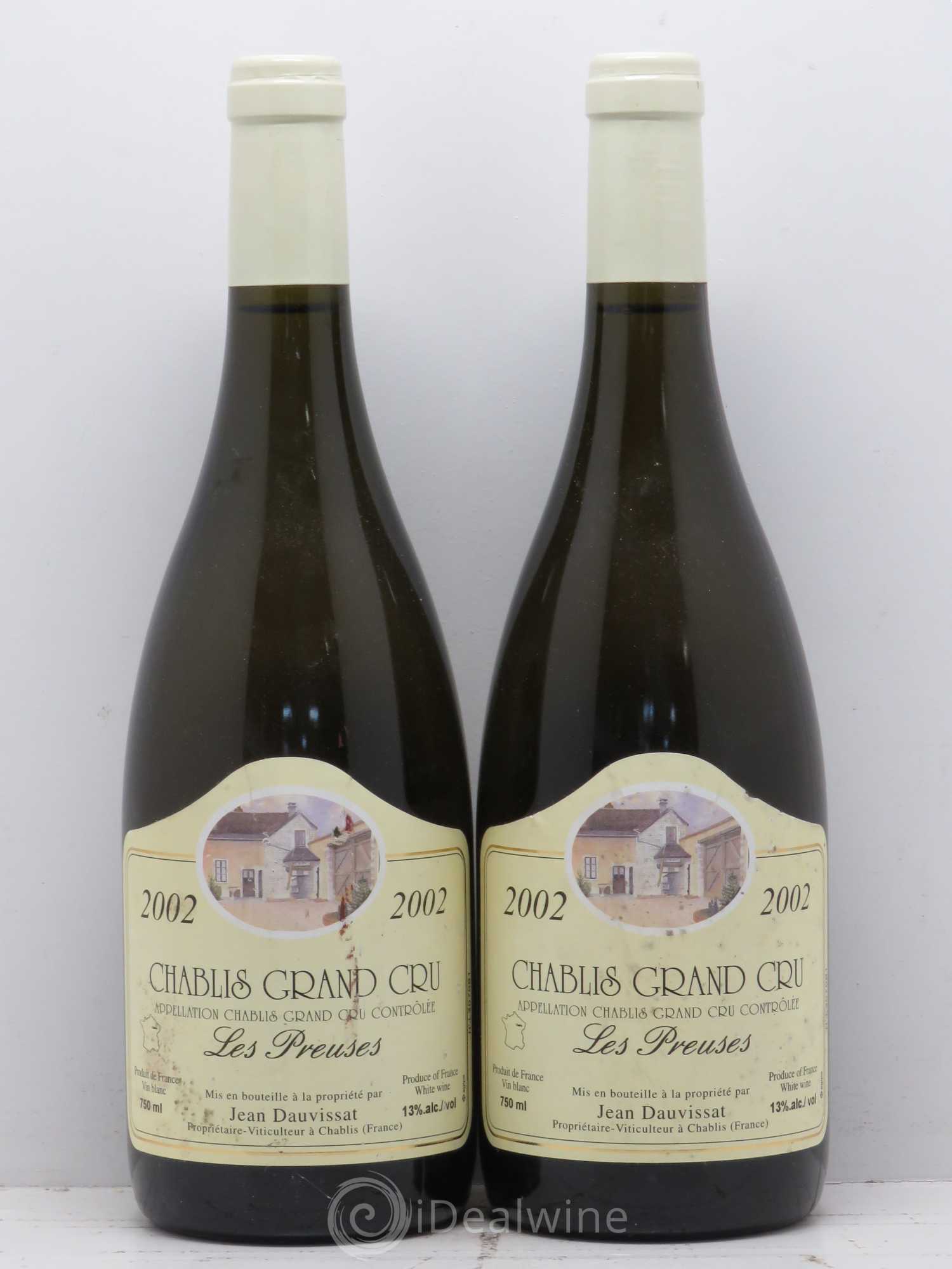 Chablis Grand Cru Les Preuses Domaine Jean Dauvissat 2002 - Posten von 2 Flaschen - 0