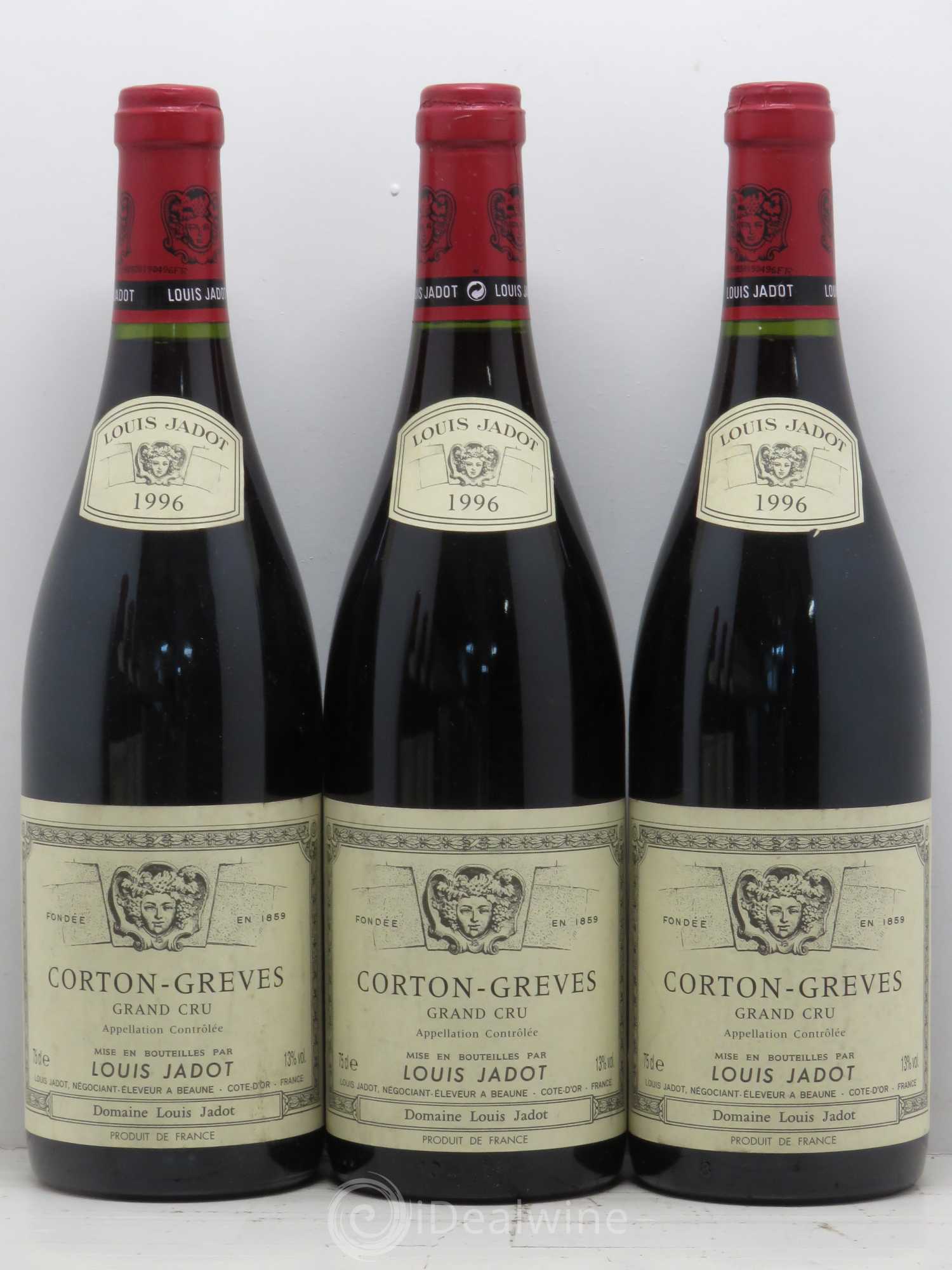 Corton Grand Cru Grèves Louis Jadot (Domaine) 1996 - Lot de 6 bouteilles - 2