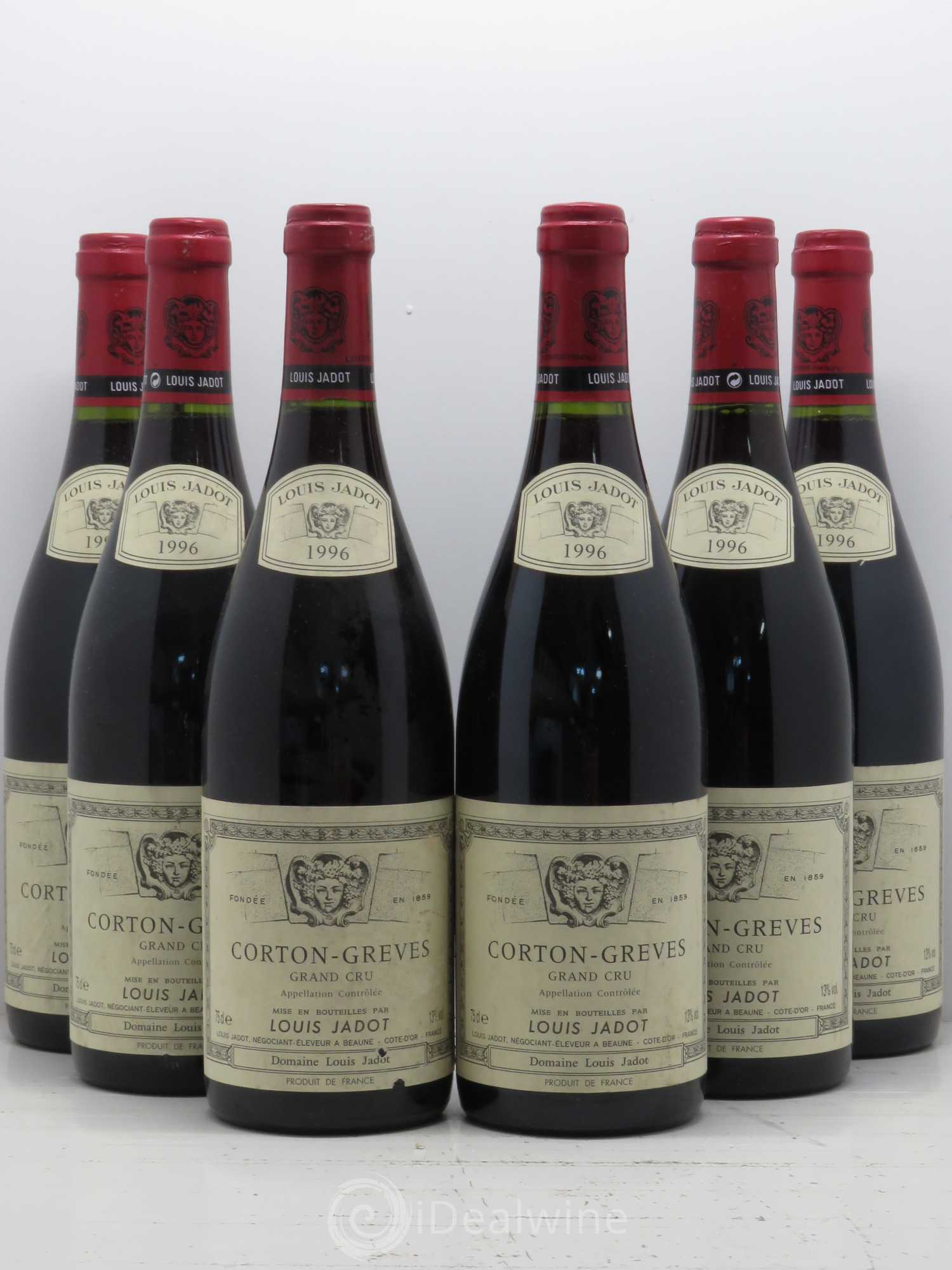 Corton Grand Cru Grèves Louis Jadot (Domaine) 1996 - Lot de 6 bouteilles - 0