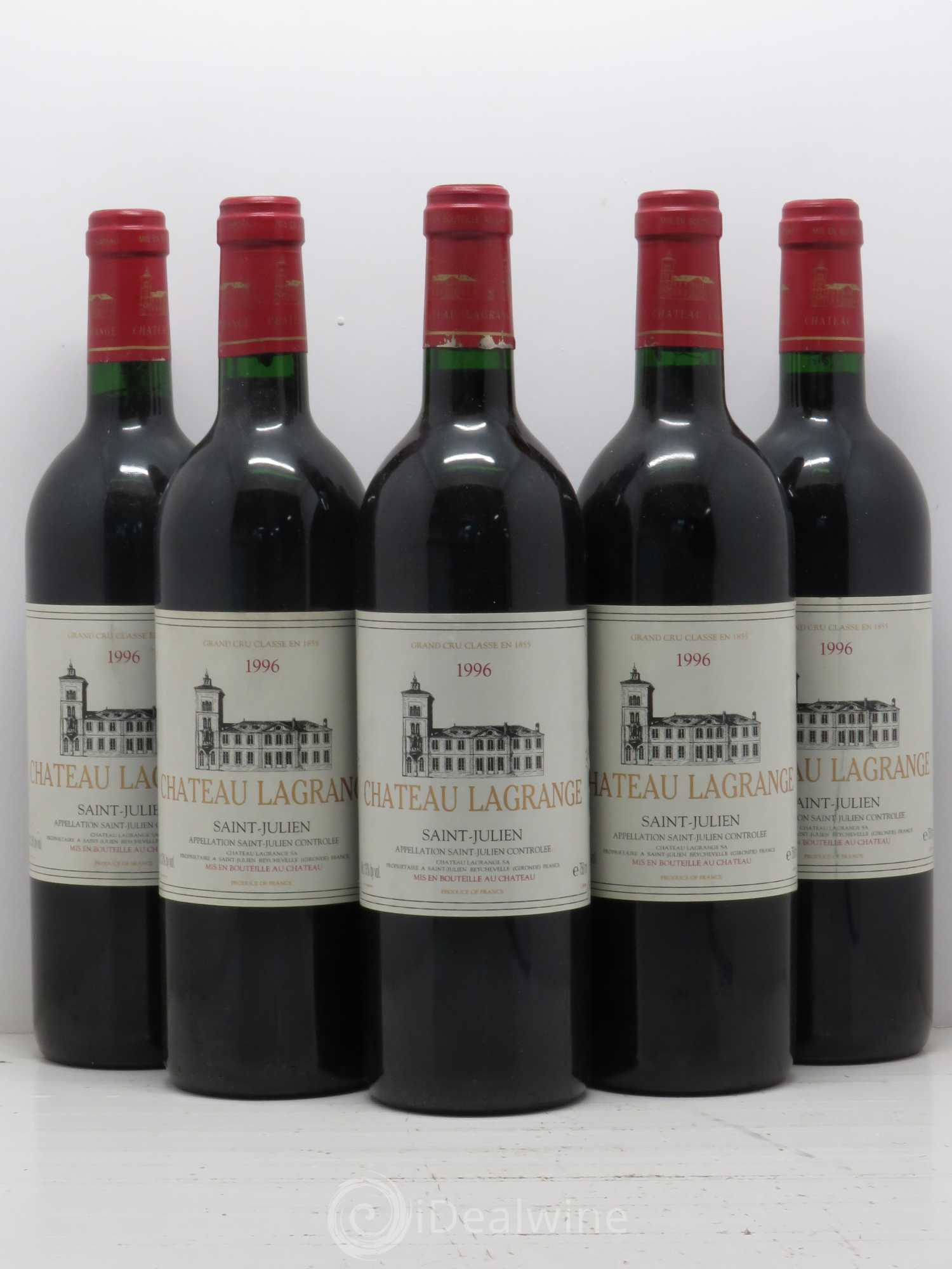 Château Lagrange 3ème Grand Cru Classé 1996 - Lot de 5 bouteilles - 0