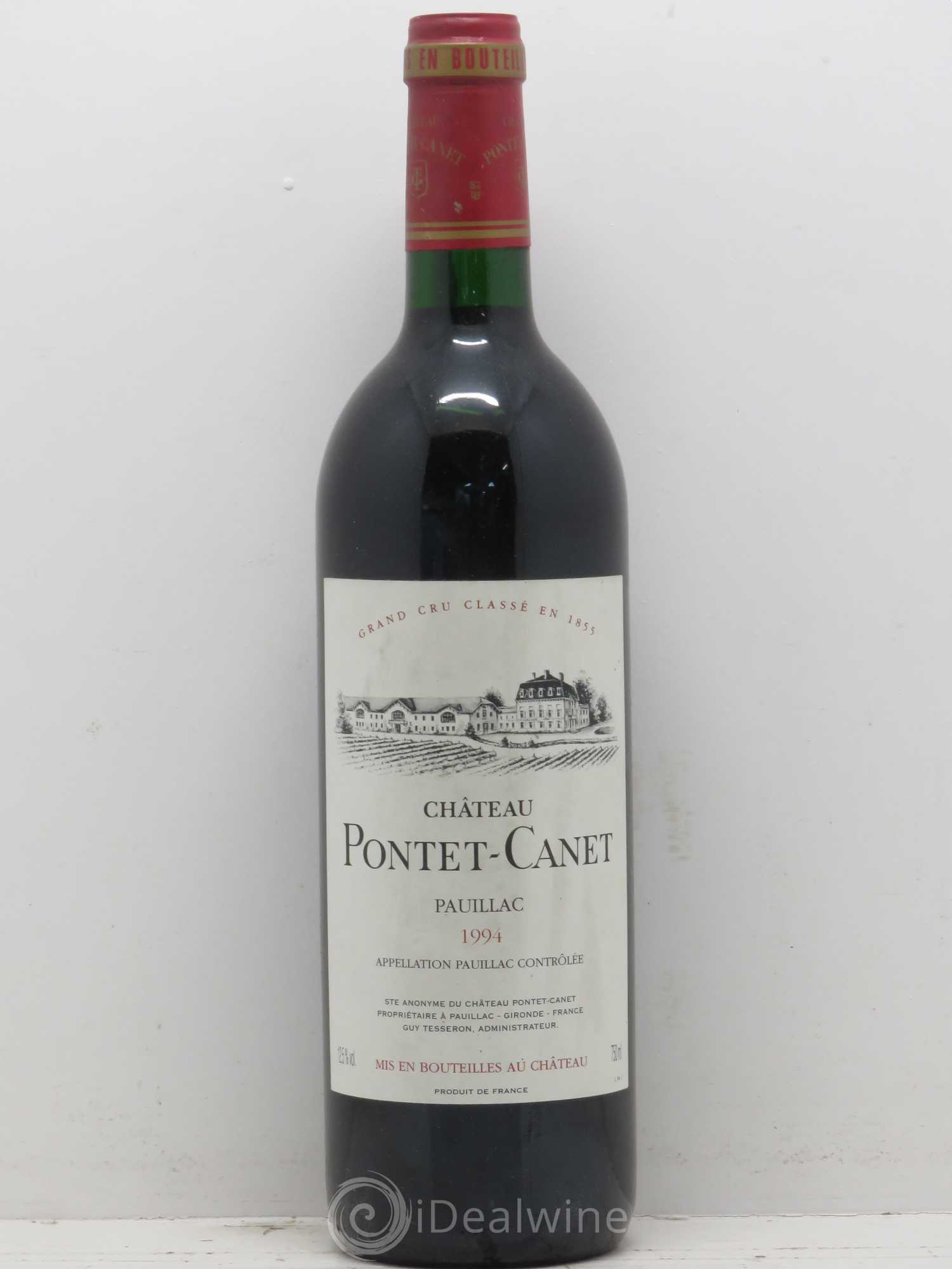 Château Pontet Canet 5ème Grand Cru Classé 1994 - Lot de 1 bouteille - 0