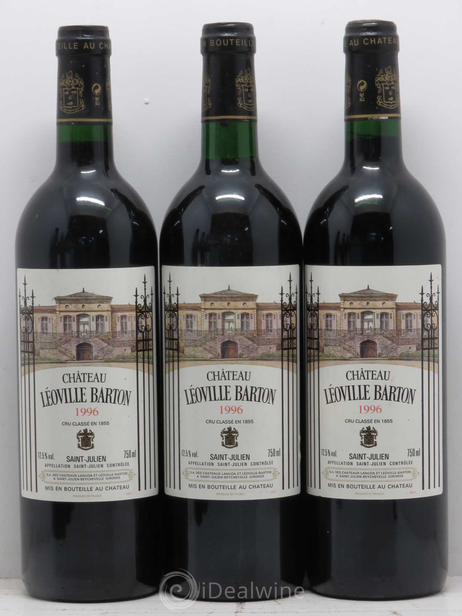 Château Léoville Barton 2ème Grand Cru Classé 1996 - Lot de 6 bouteilles - 1