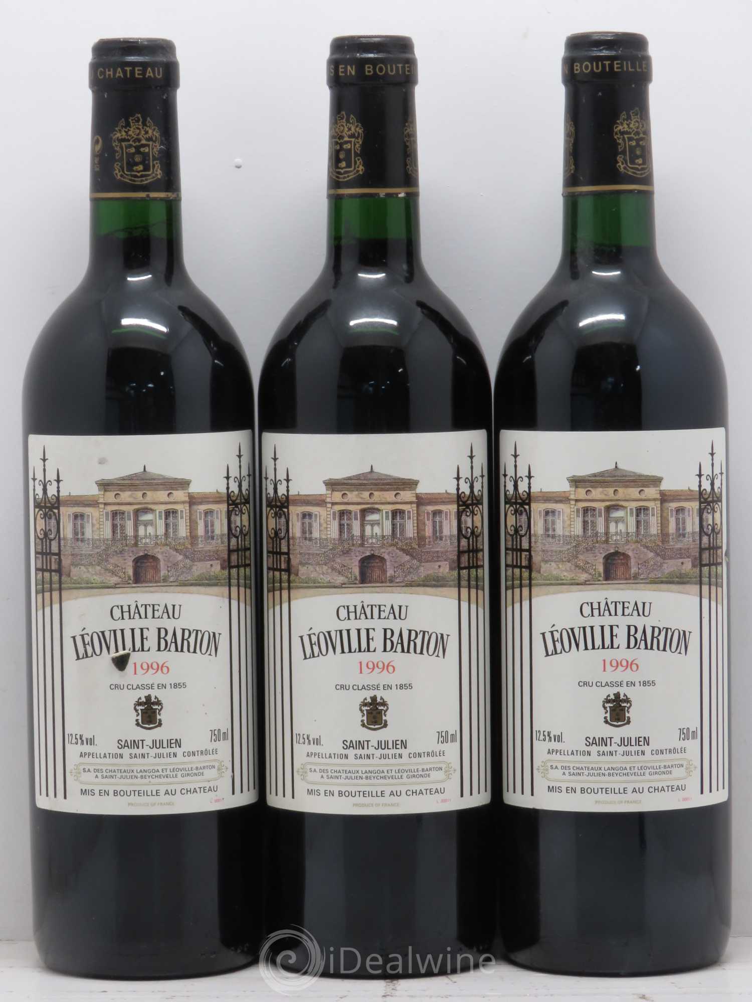 Château Léoville Barton 2ème Grand Cru Classé 1996 - Lot de 6 bouteilles - 2