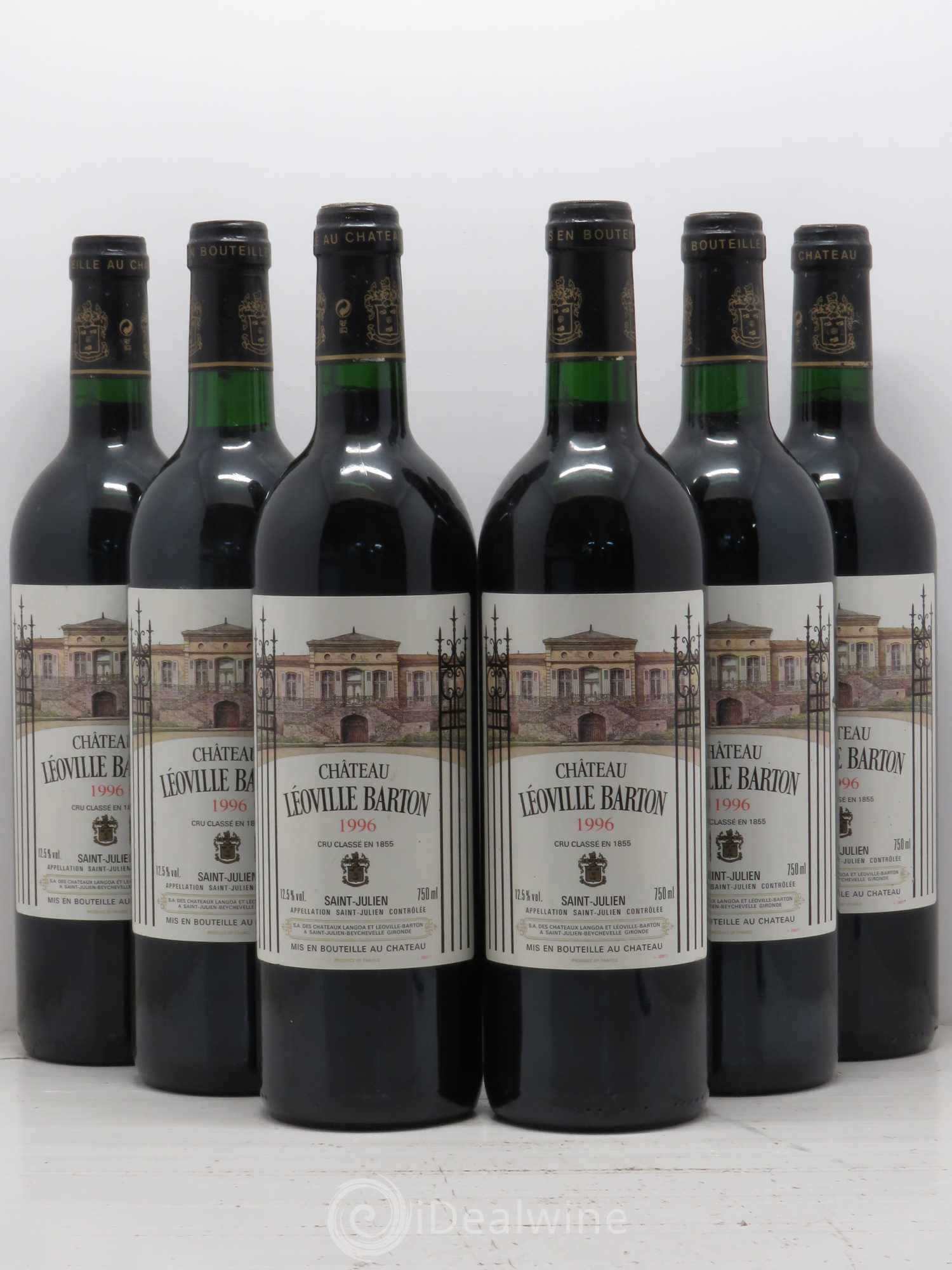 Château Léoville Barton 2ème Grand Cru Classé 1996 - Lot de 6 bouteilles - 0