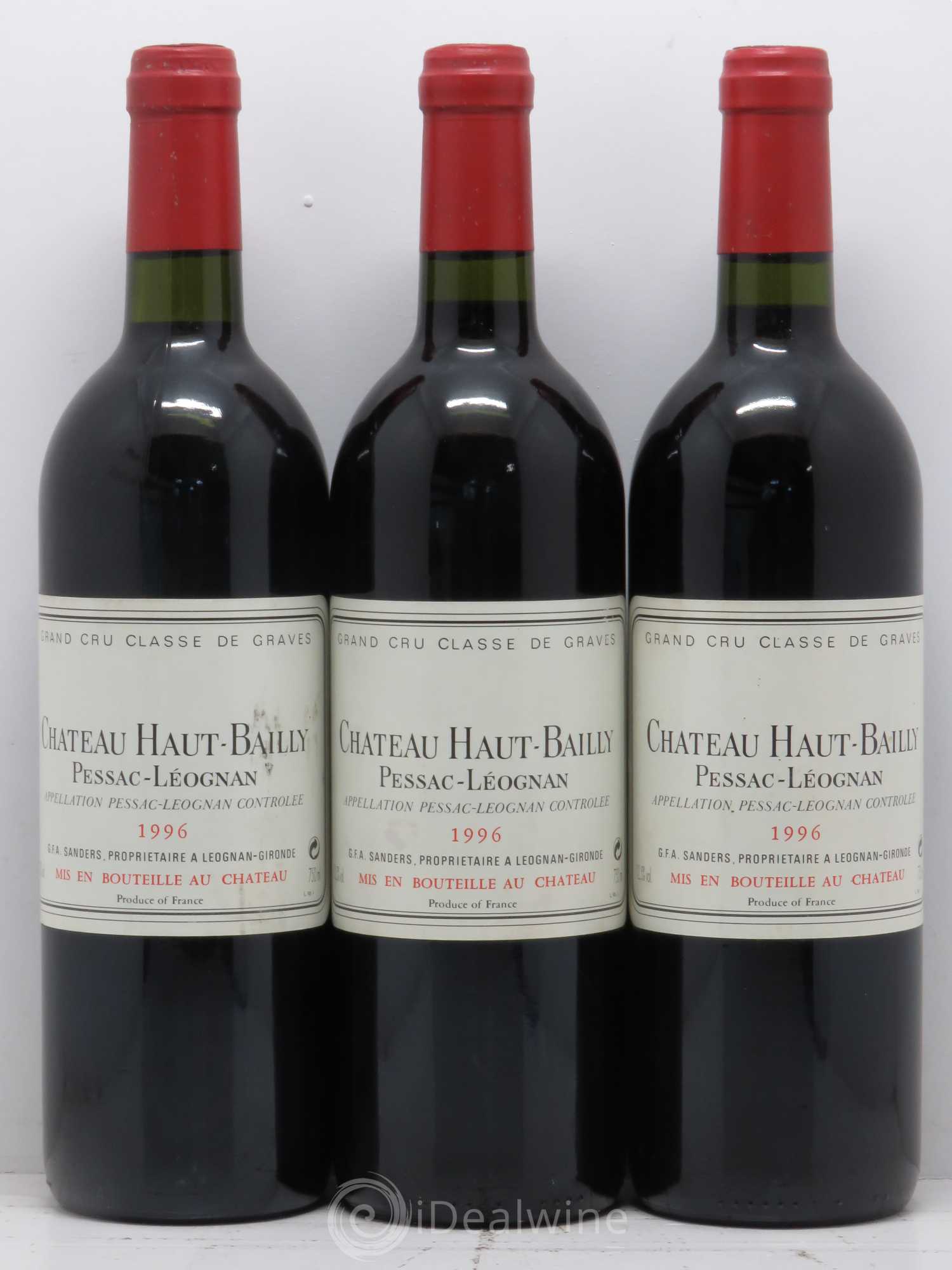 Château Haut-Bailly Cru Classé de Graves 1996 - Lot de 12 bouteilles - 1