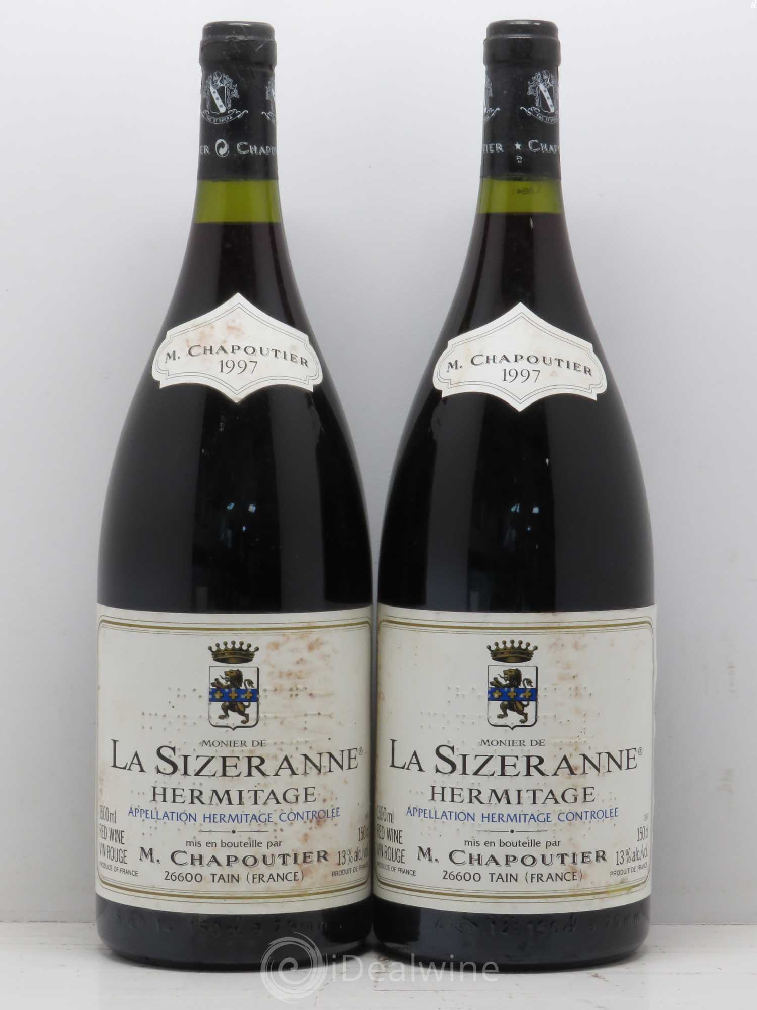 Hermitage Monier de La Sizeranne Chapoutier 1997 - Lot de 2 magnums - 0