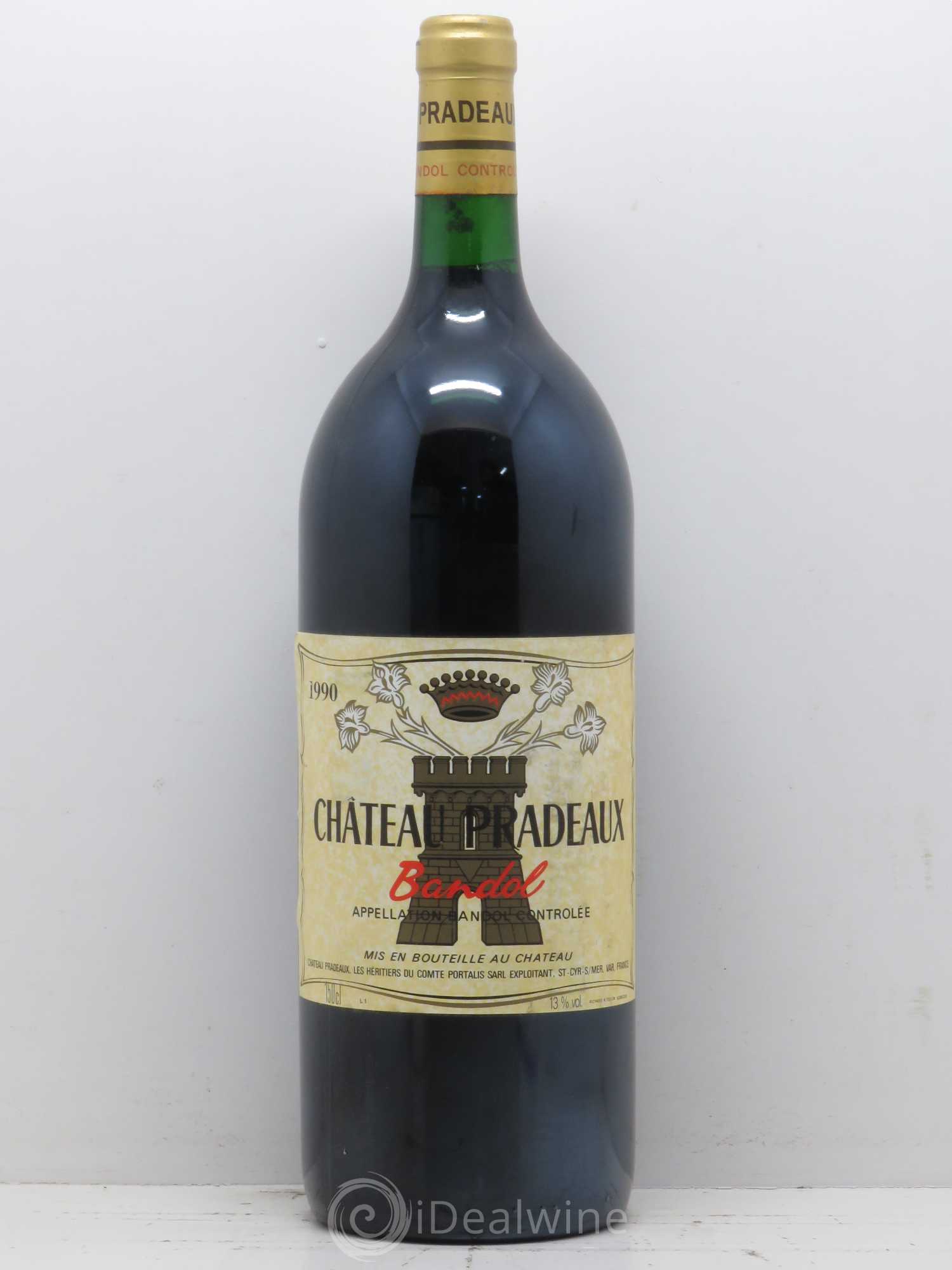 Bandol Château Pradeaux Famille Portalis 1990 - Lot de 1 magnum - 0