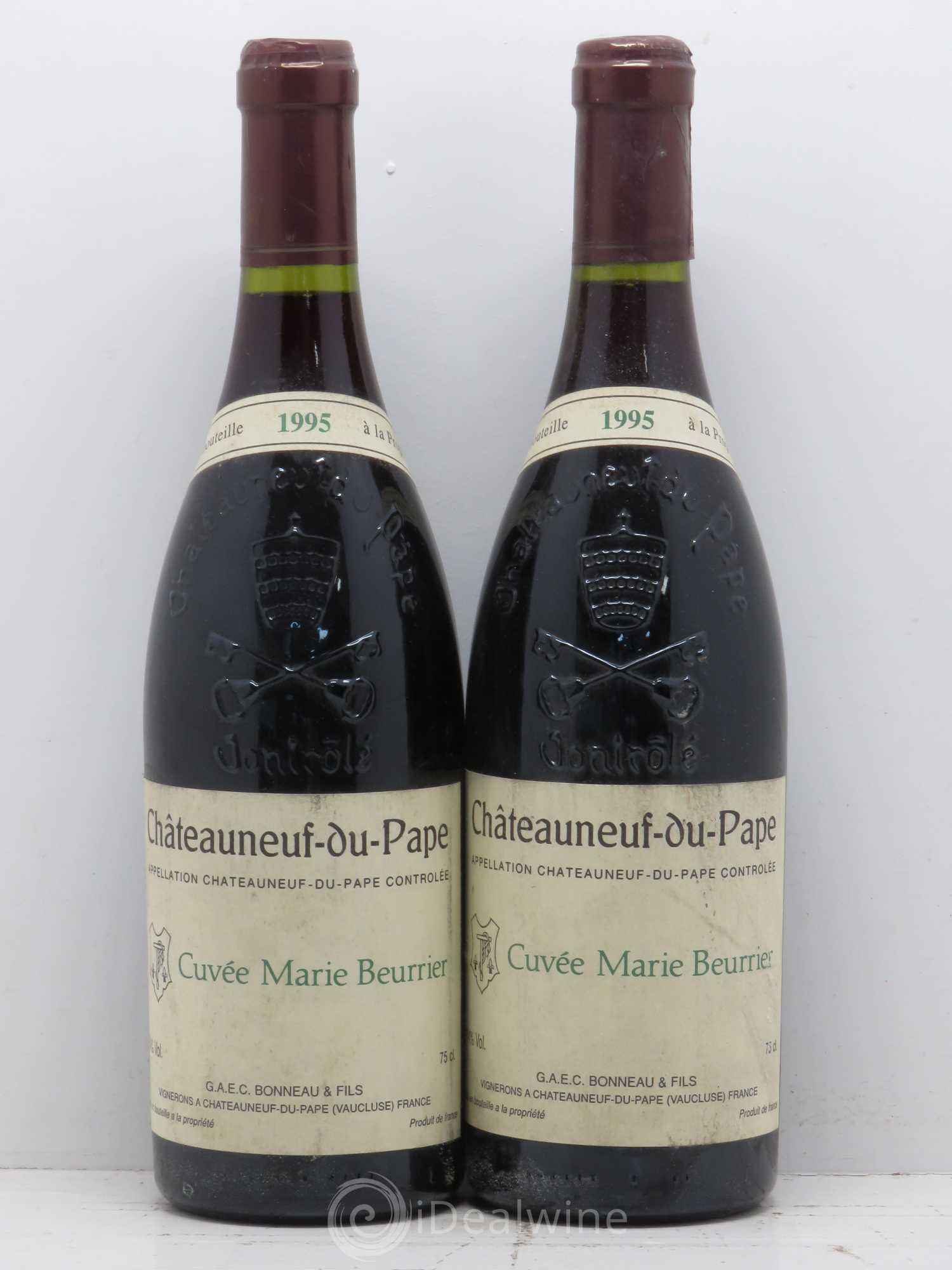 Châteauneuf-du-Pape Marie Beurrier Henri Bonneau & Fils 1995 - Lot de 2 bouteilles - 0