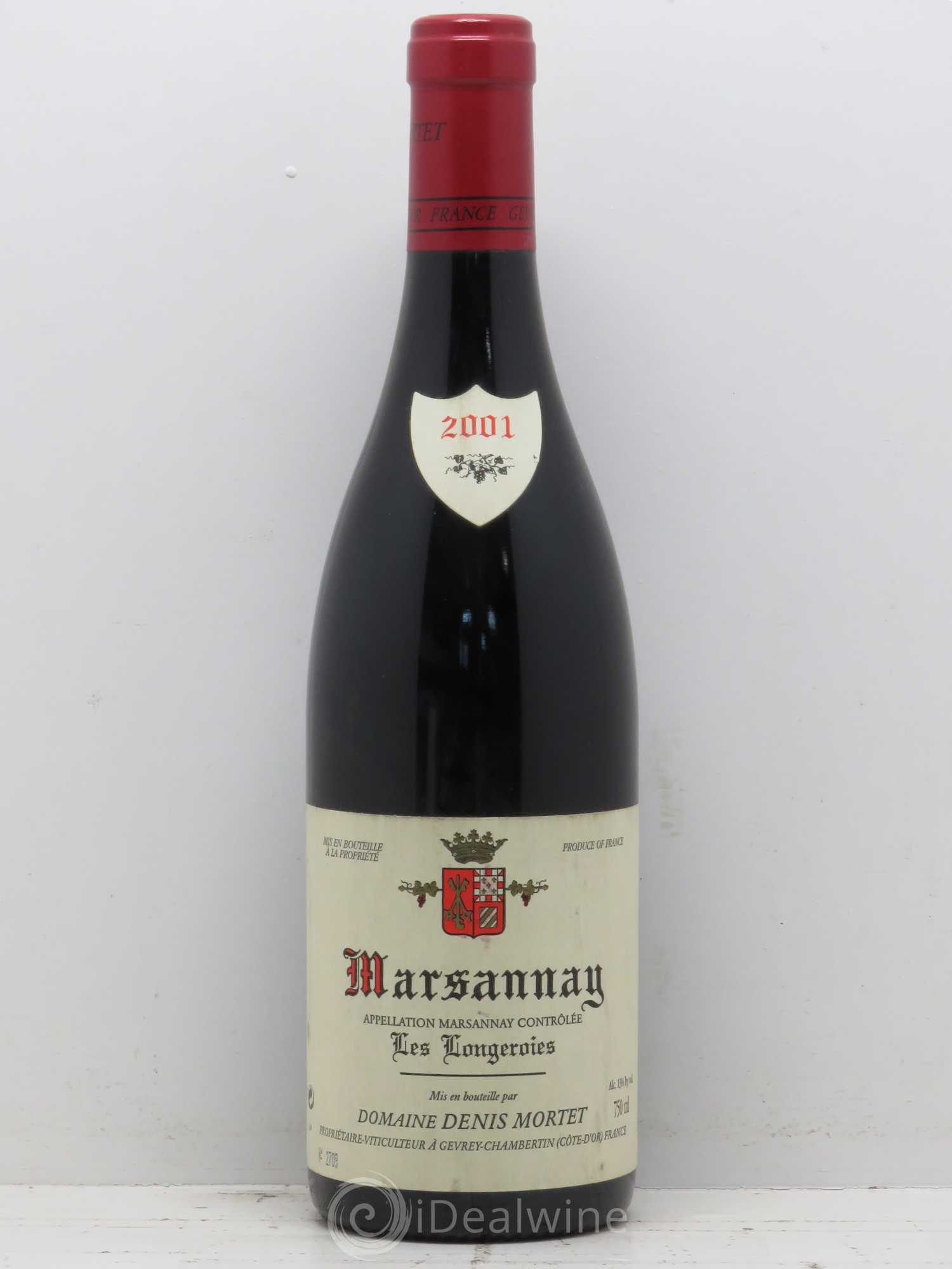 Marsannay Les Longeroies Denis Mortet (Domaine) 2001 - Lot de 1 bouteille - 0