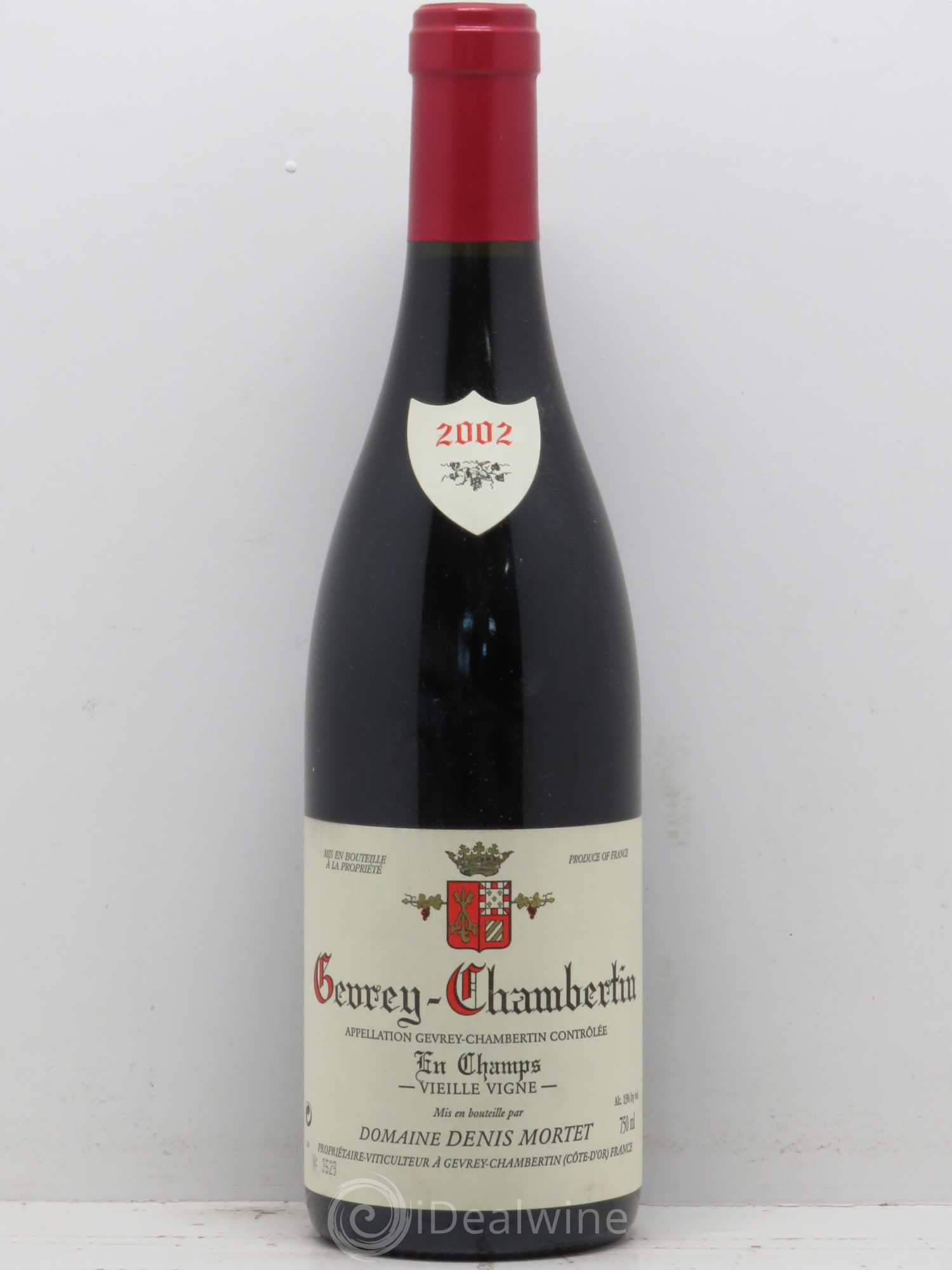 Gevrey-Chambertin En Champs Vieille Vigne Denis Mortet (Domaine) Vieilles Vignes 2002 - Lot de 1 bouteille - 0