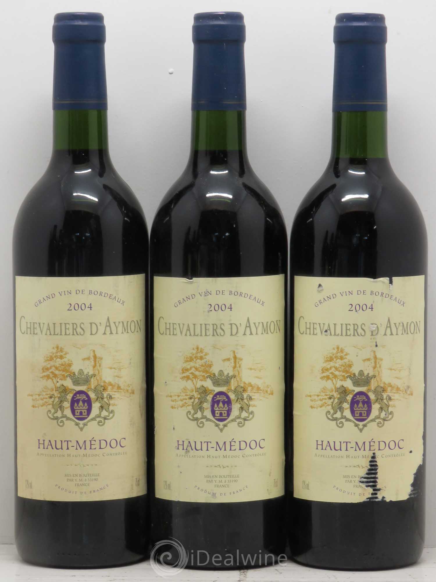 Bordeaux Chevaliers d'Aymon 2004 - Posten von 6 Flaschen - 1