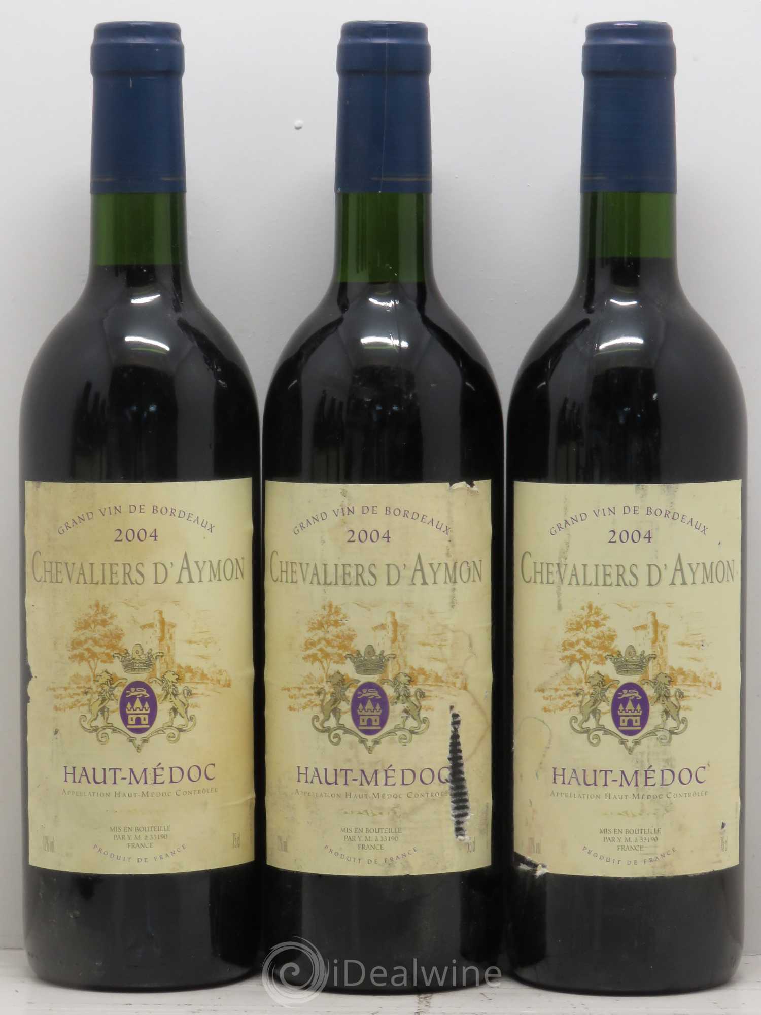 Bordeaux Chevaliers d'Aymon 2004 - Posten von 6 Flaschen - 2
