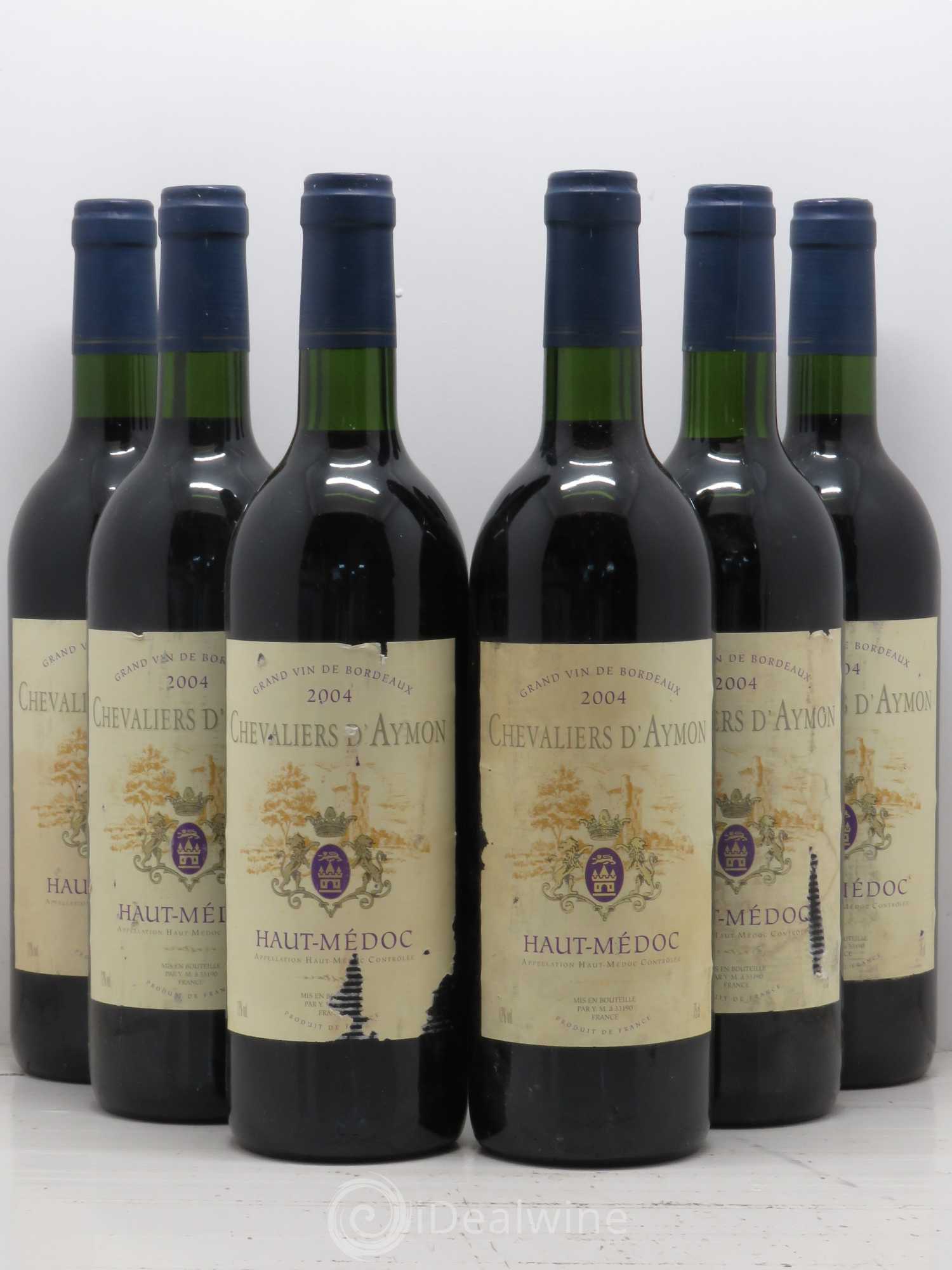 Bordeaux Chevaliers d'Aymon 2004 - Posten von 6 Flaschen - 0