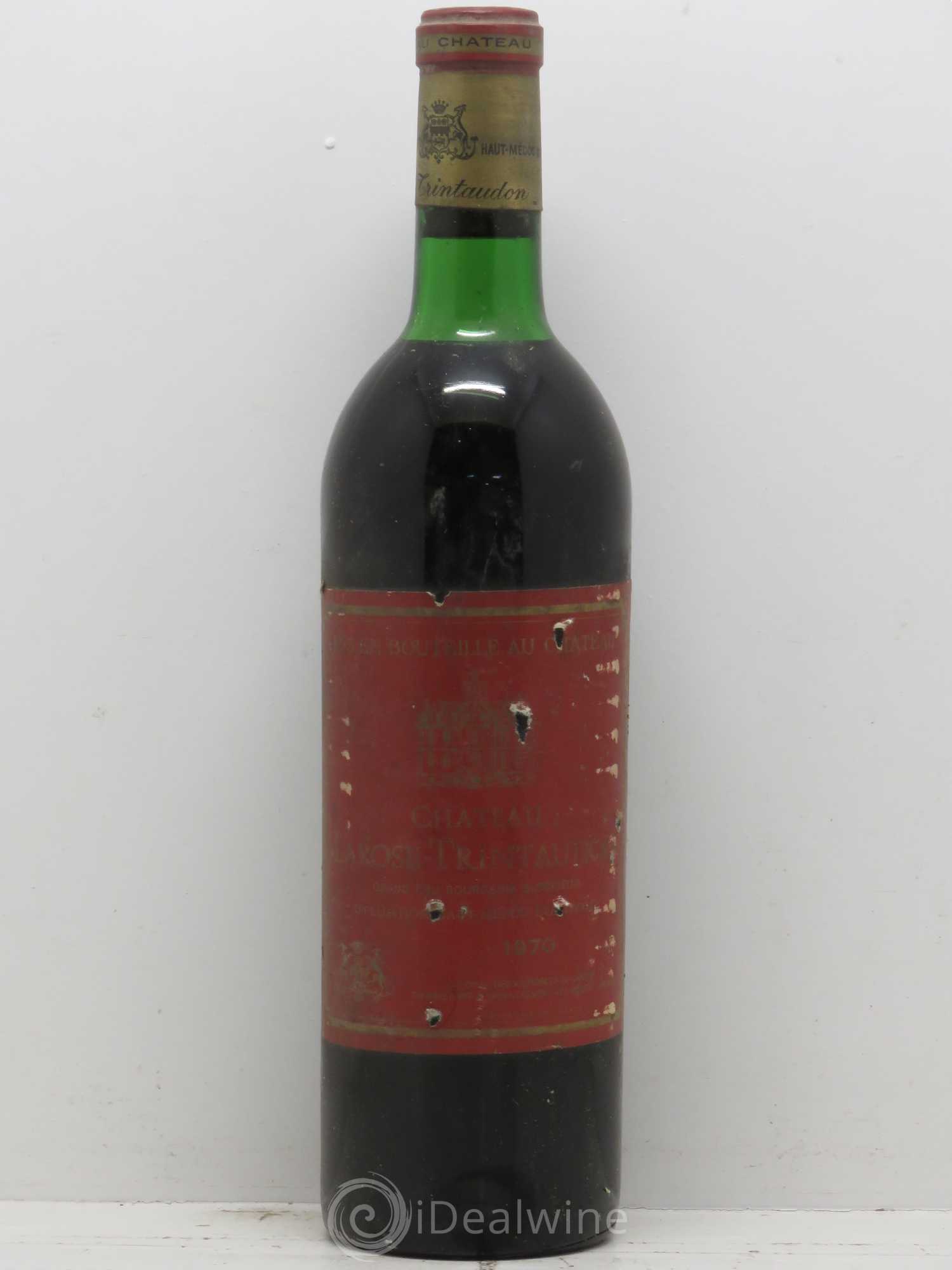 Château Larose Trintaudon Cru Bourgeois 1970 - Lot de 1 bouteille - 0