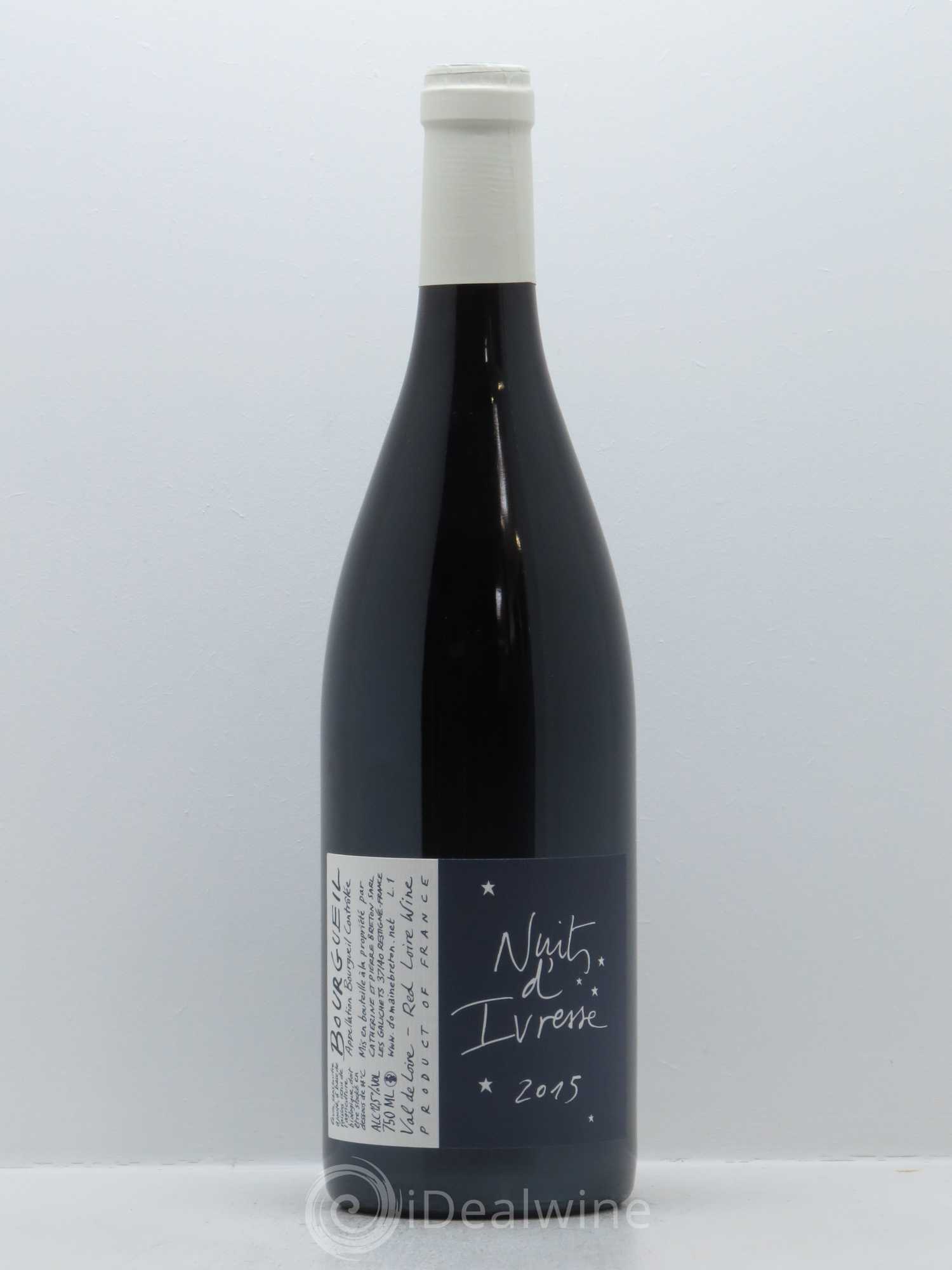 Bourgueil Nuits d'ivresse Catherine et Pierre Breton 2015 - Lot de 1 bouteille - 0