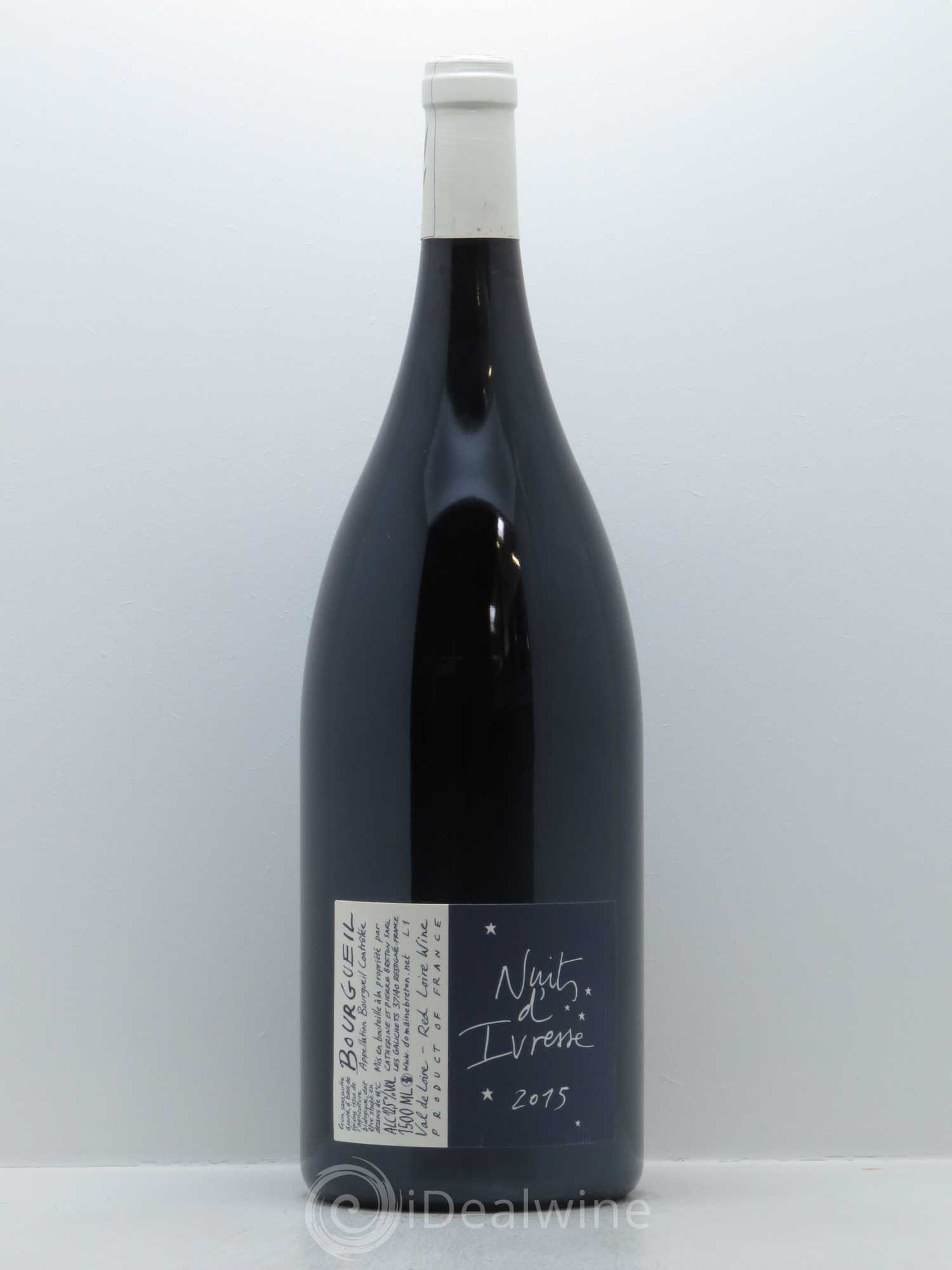 Bourgueil Nuits d'ivresse Catherine et Pierre Breton 2015 - Lot de 1 magnum - 0