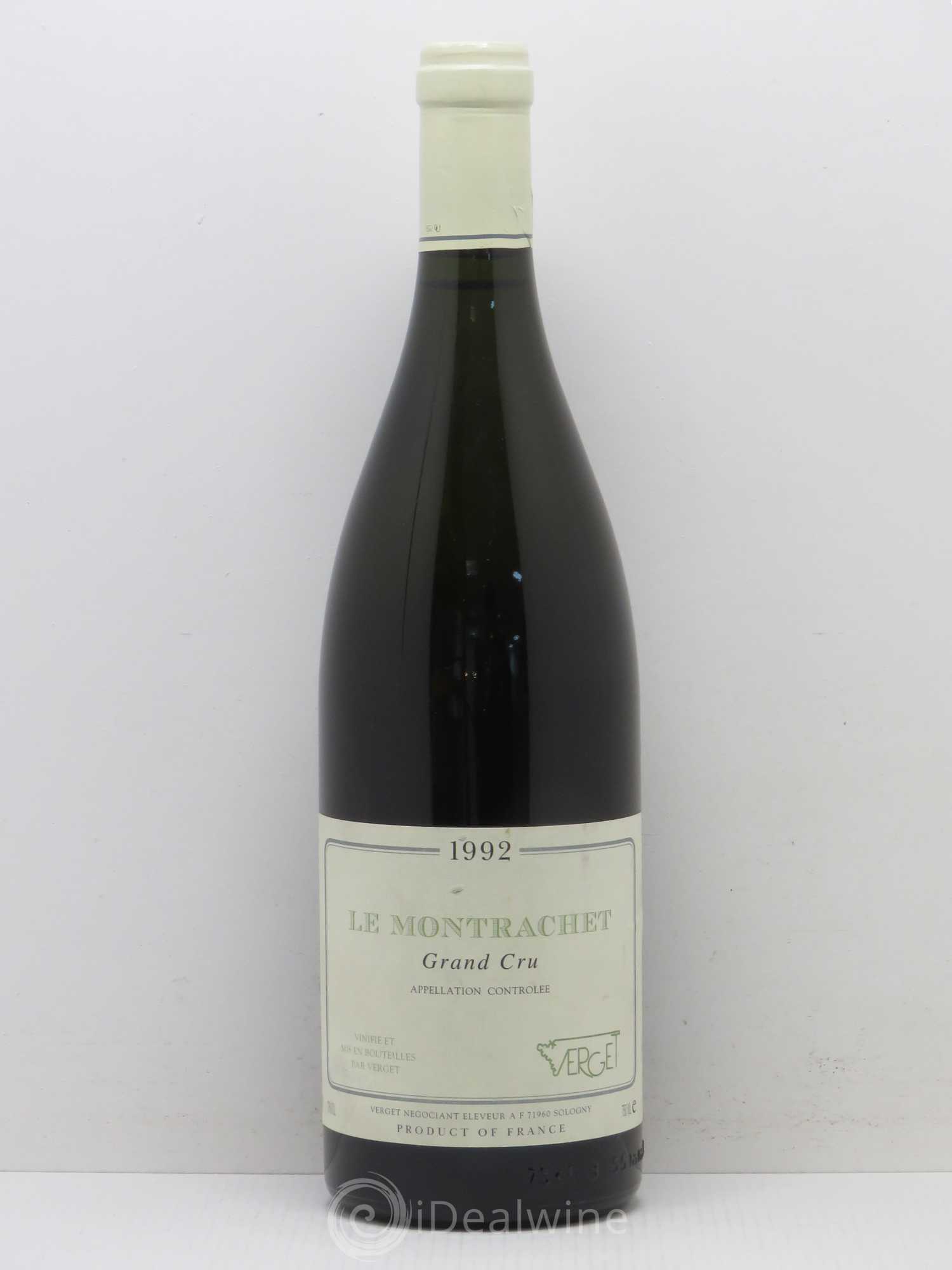 Montrachet Grand Cru Verget 1992 - Lot de 1 bouteille - 0