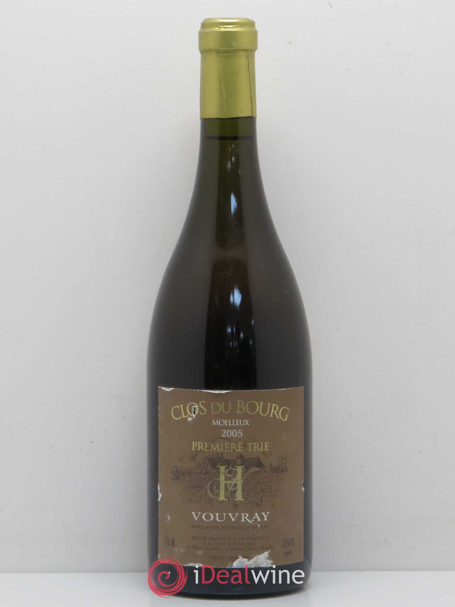 Vouvray Clos du Bourg Moelleux 1ère trie Domaine Huet 2005 - Lotto di 1 bottiglia - 0